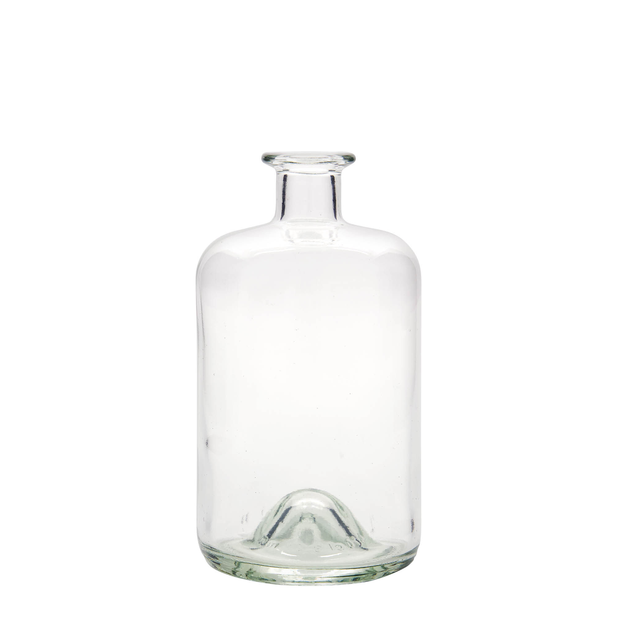 700 ml lasipullo apteekkarille, suuaukko: korkki