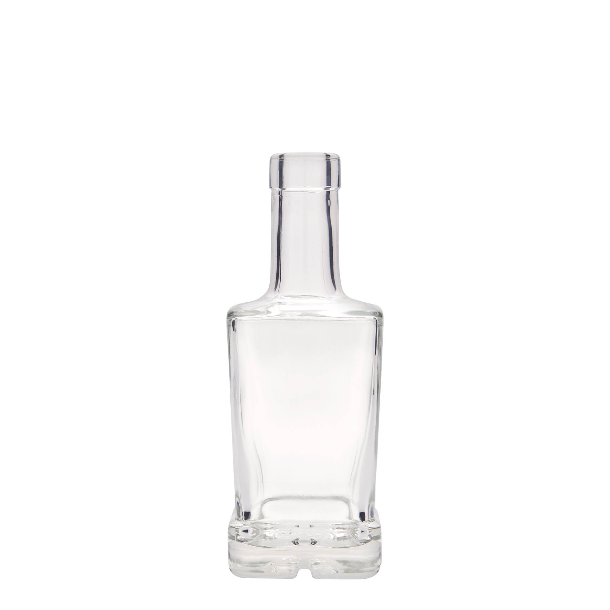 250 ml lasipullo 'Rene', neliömäinen, suuaukko: korkki 250 ml lasipullo 'Rene', neliömäinen, suuaukko: korkki