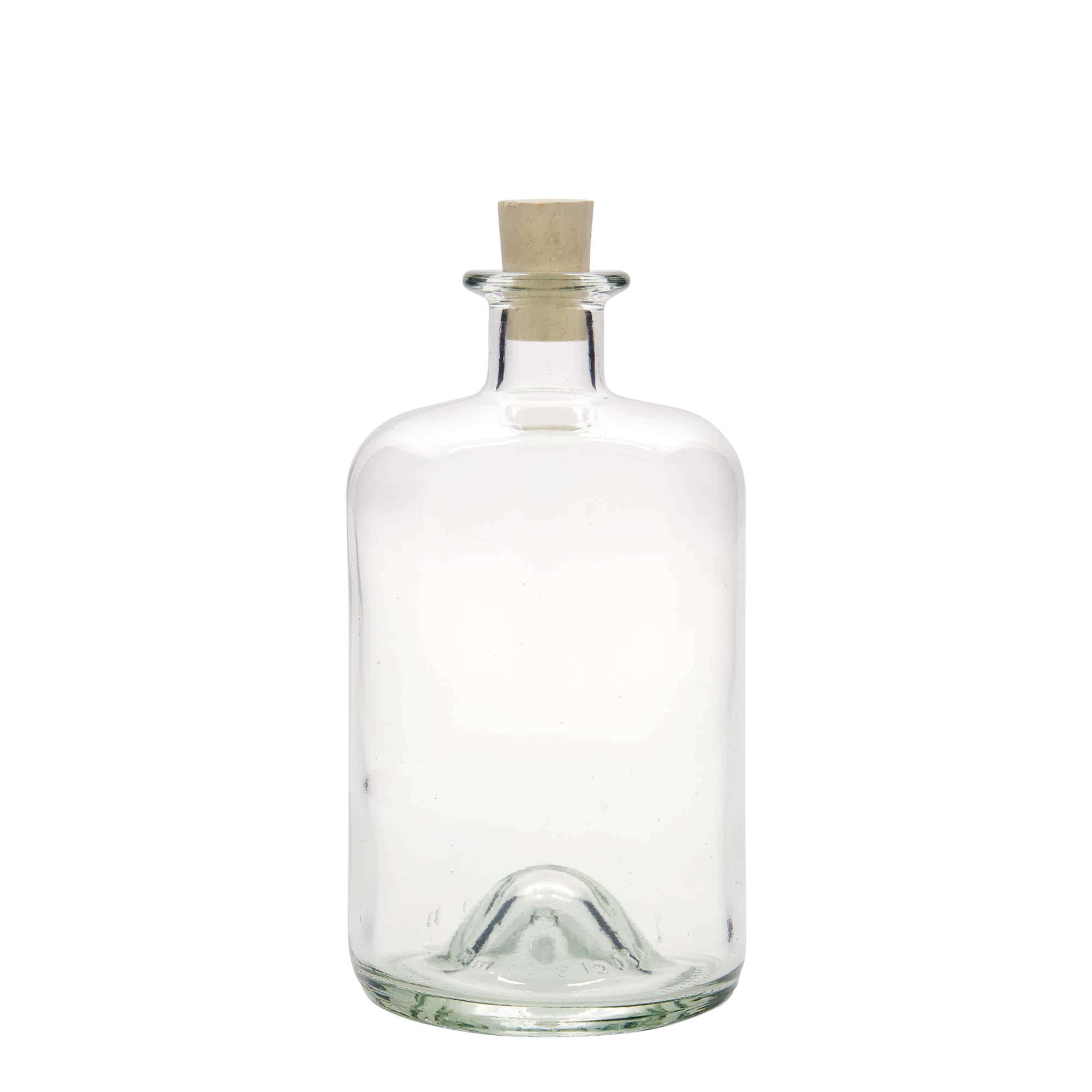 700 ml apteekkarin lasipullo, suu: korkki