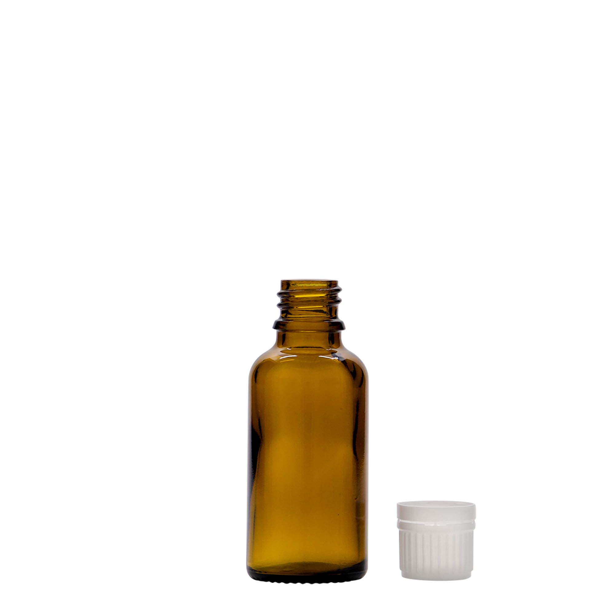 30 ml lääkeputkilo, lasia, ruskea, suuaukko: DIN 18