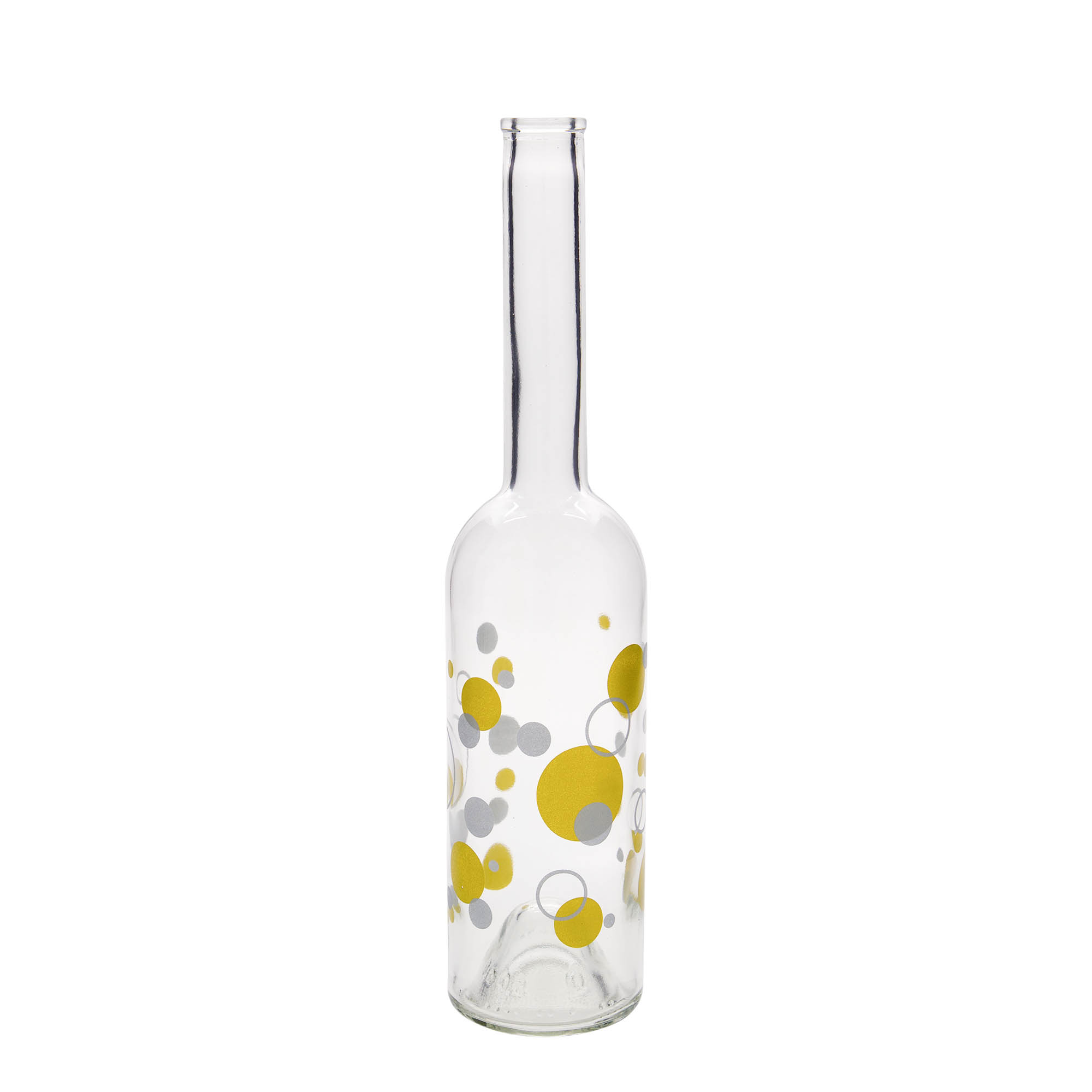 500 ml lasipullo 'Opera', kuvio: pisteet, suuaukko: korkki