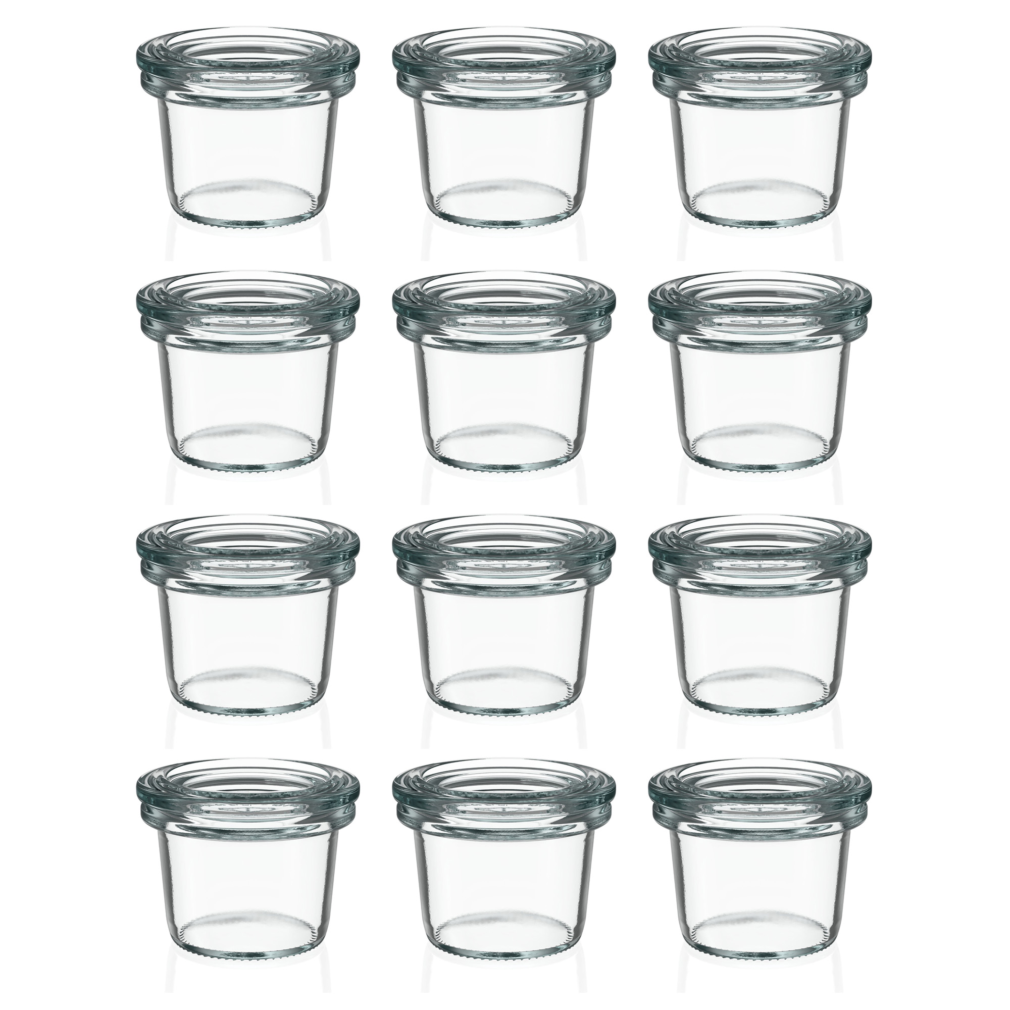 12x 35 ml WECK-kaatopurkki lasikannella RR 40