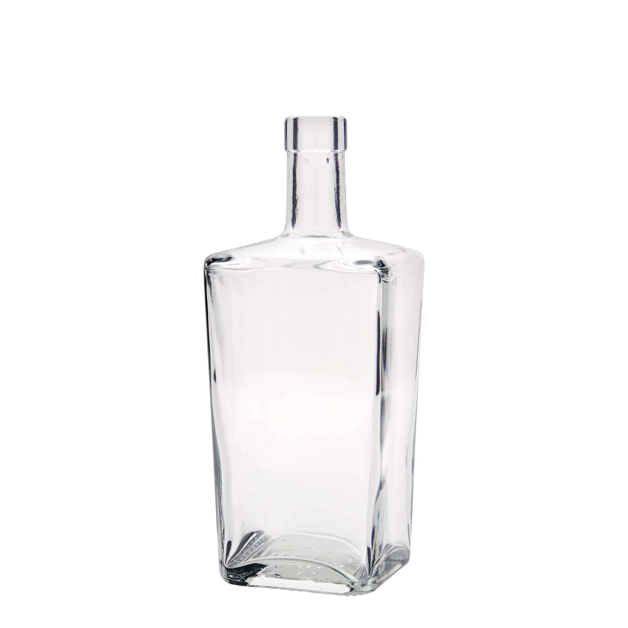 700 ml lasipullo 'Noel', neliömäinen, suuaukko: korkki