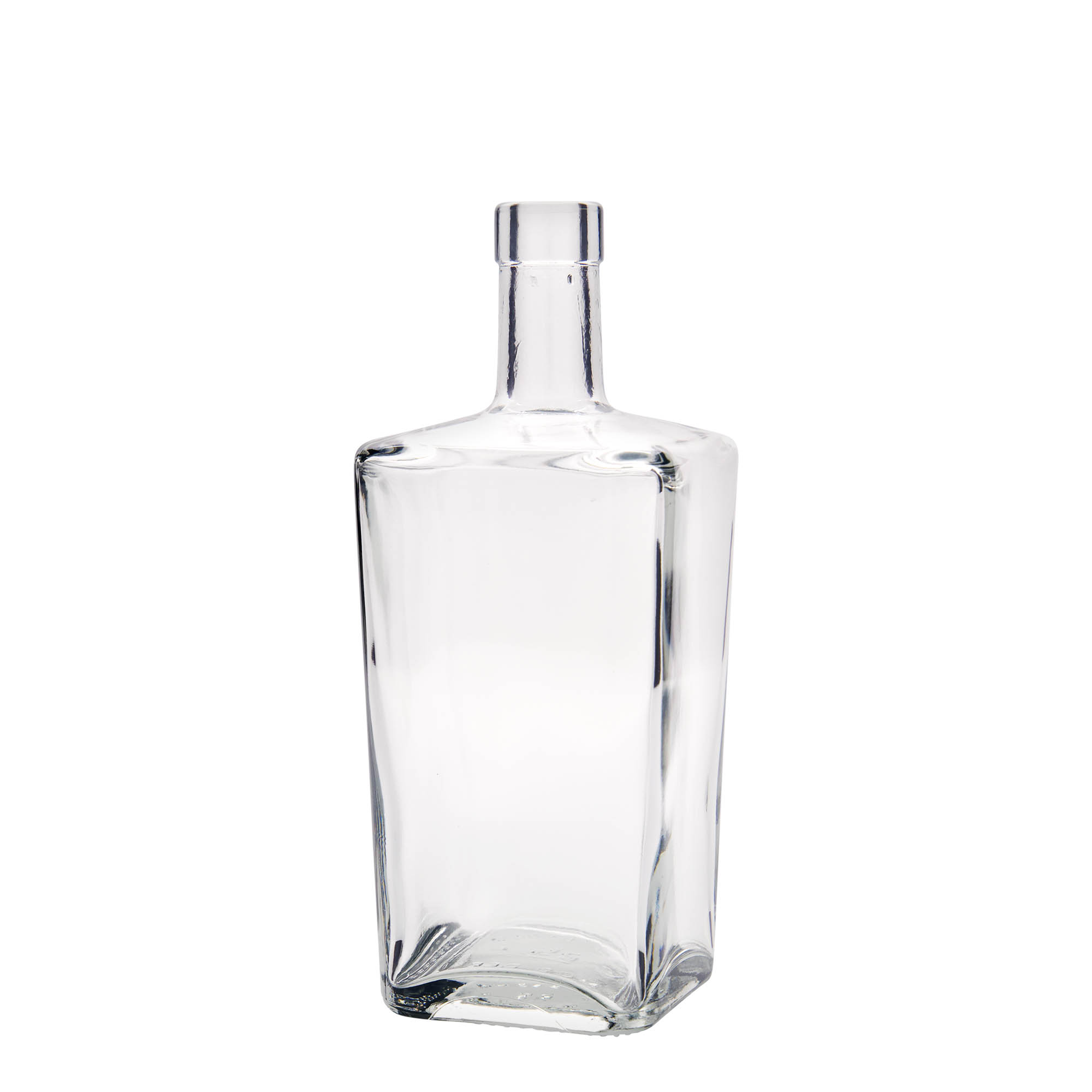 700 ml lasipullo ”Noel”, neliömäinen, suuaukko: korkki