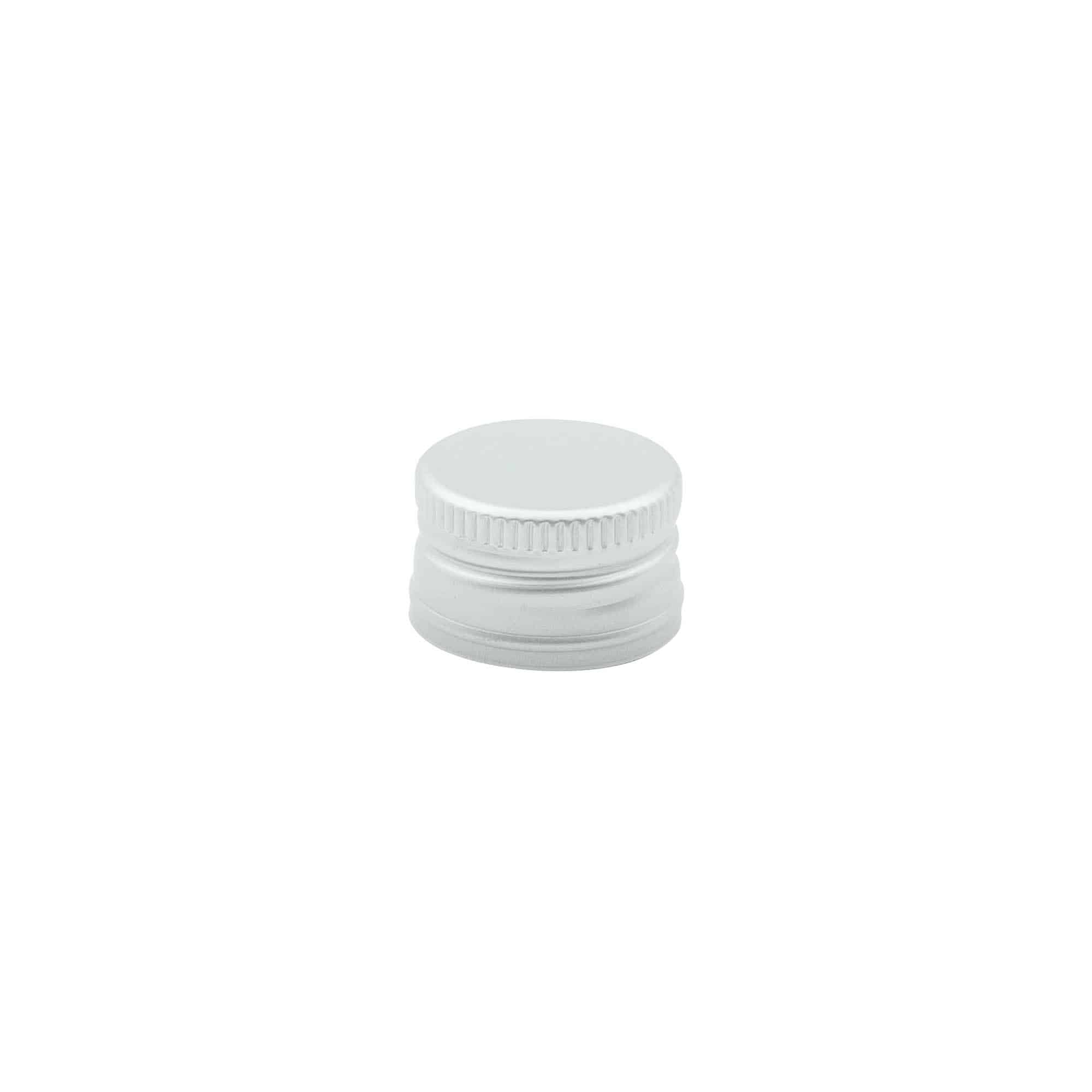 Kierrekorkki, metalli, hopea, suu: PP 22 Kierrekorkki, metalli, hopea, suu: PP 22