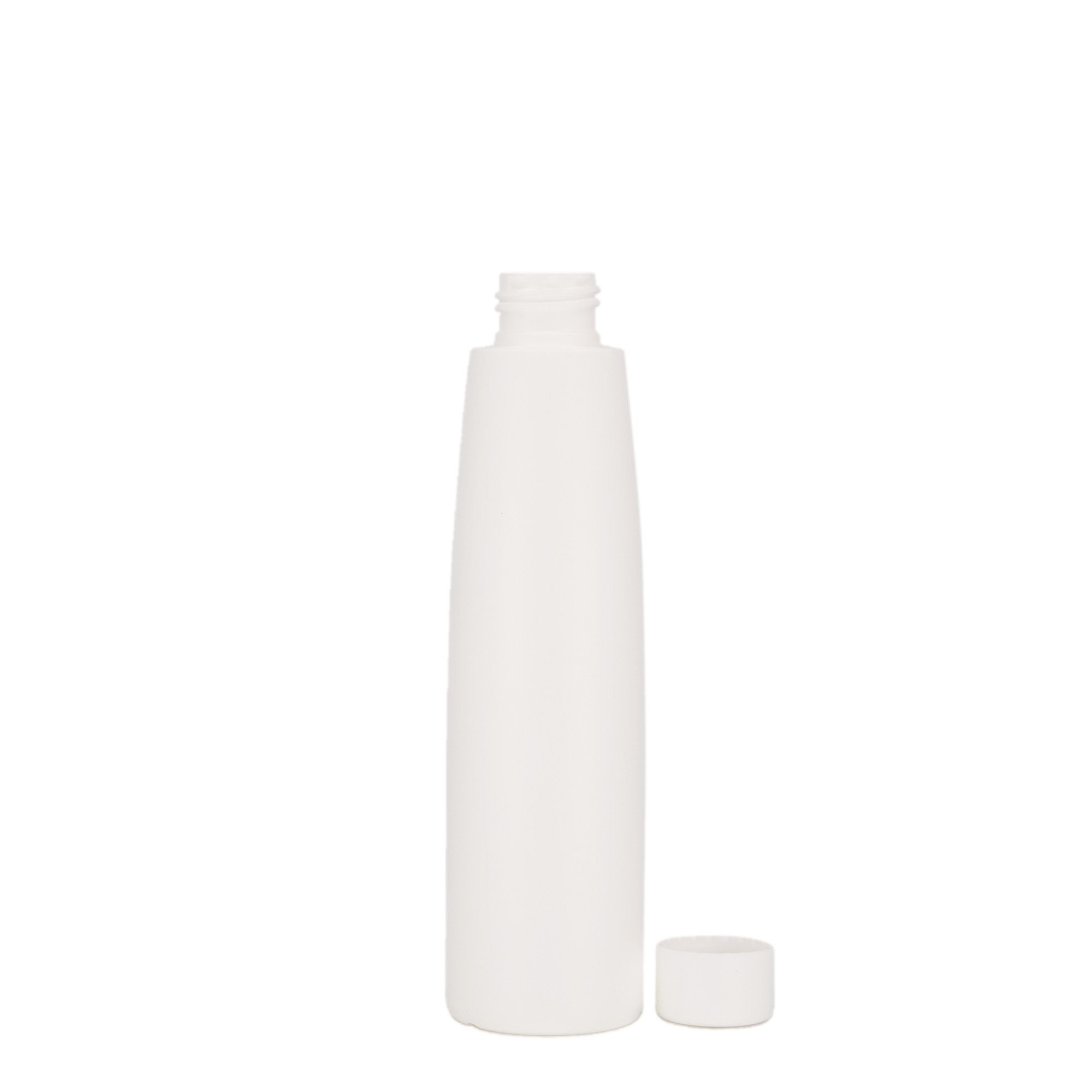 200 ml muovipullo 'Donald', HDPE, valk., suu: 24/410