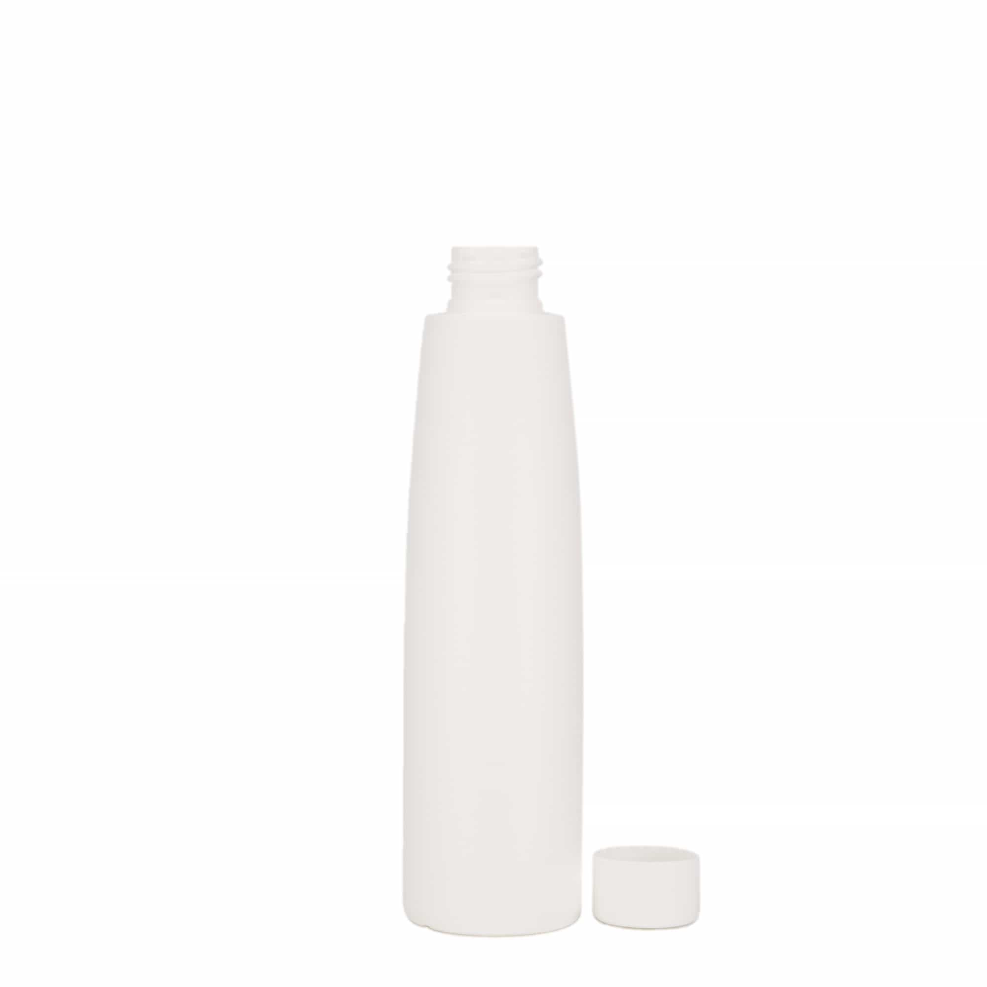 200 ml muovipullo 'Donald', HDPE, valkoinen, suuaukko: 24/410