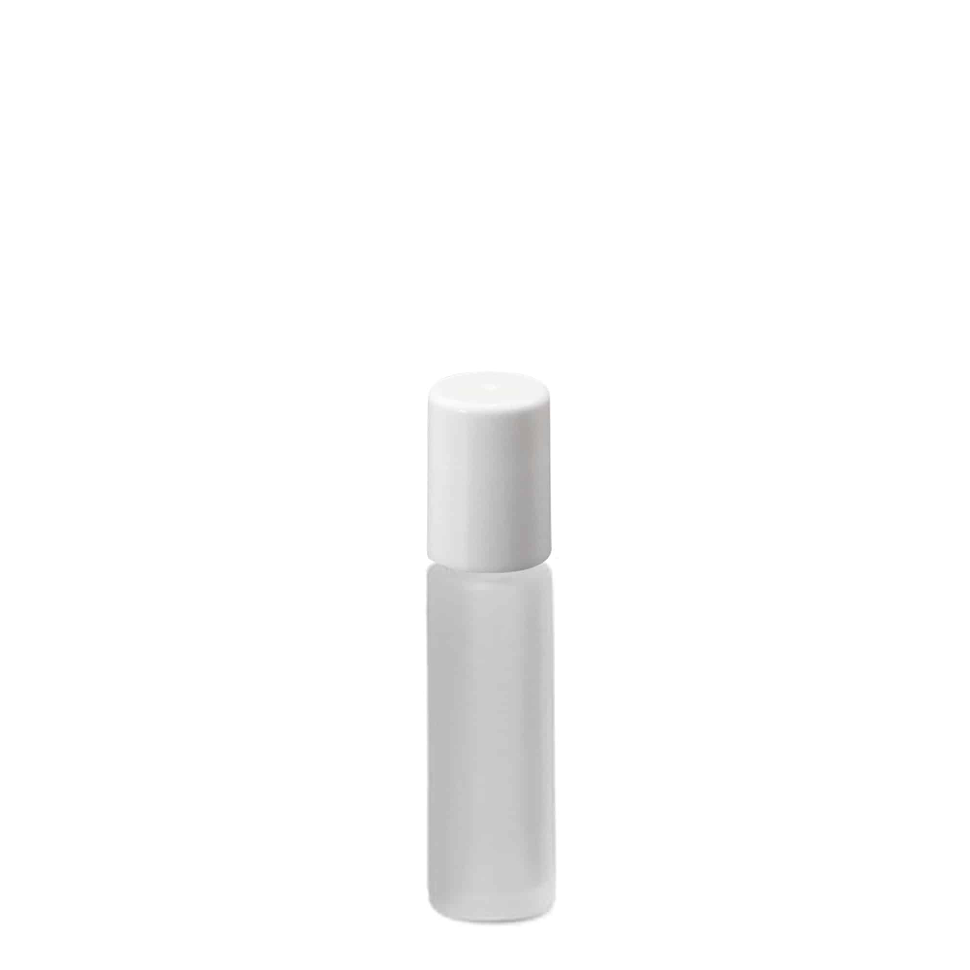 10 ml roll-on-pullo, lasia, huurrettu, suuaukko: ruuvikorkki