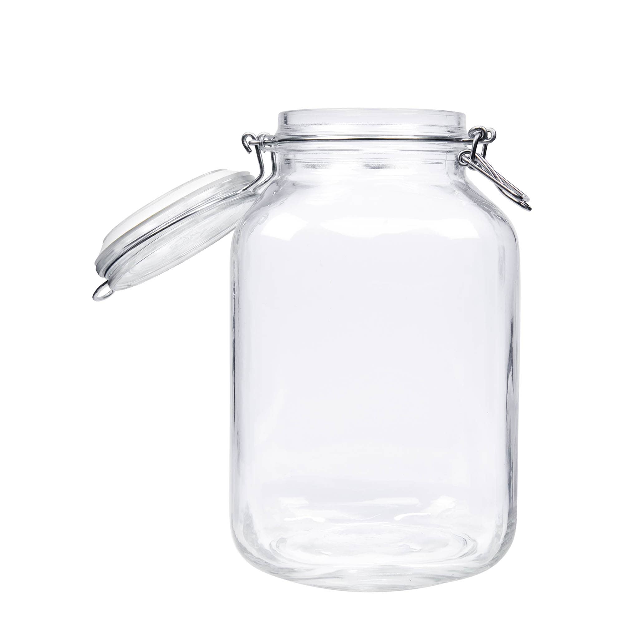 3 000 ml langallinen lasipurkki 'Fido', neliö, suuaukko: langallinen suljin
