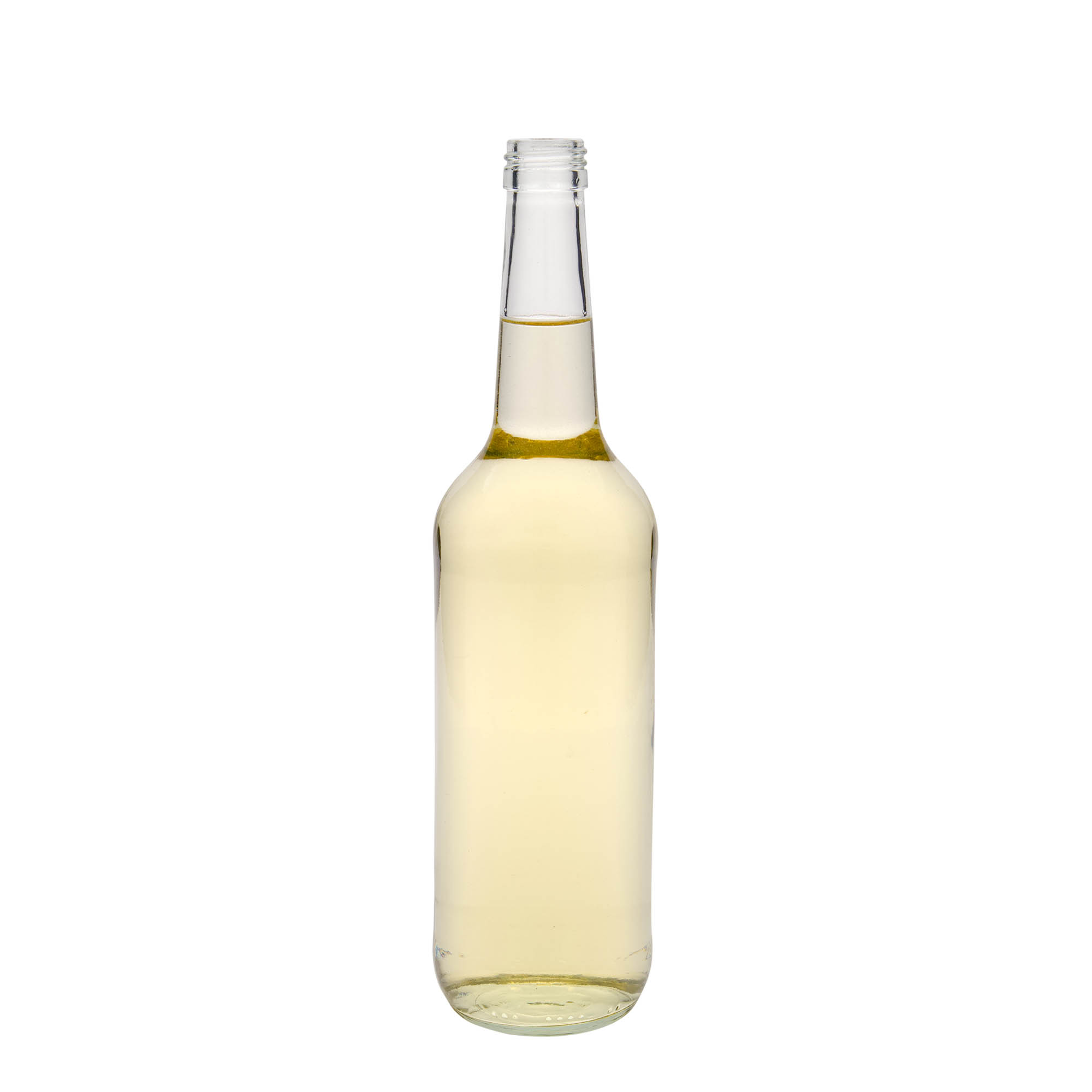 700 ml lasipullo suorakauluksella, suuaukko: PP 28