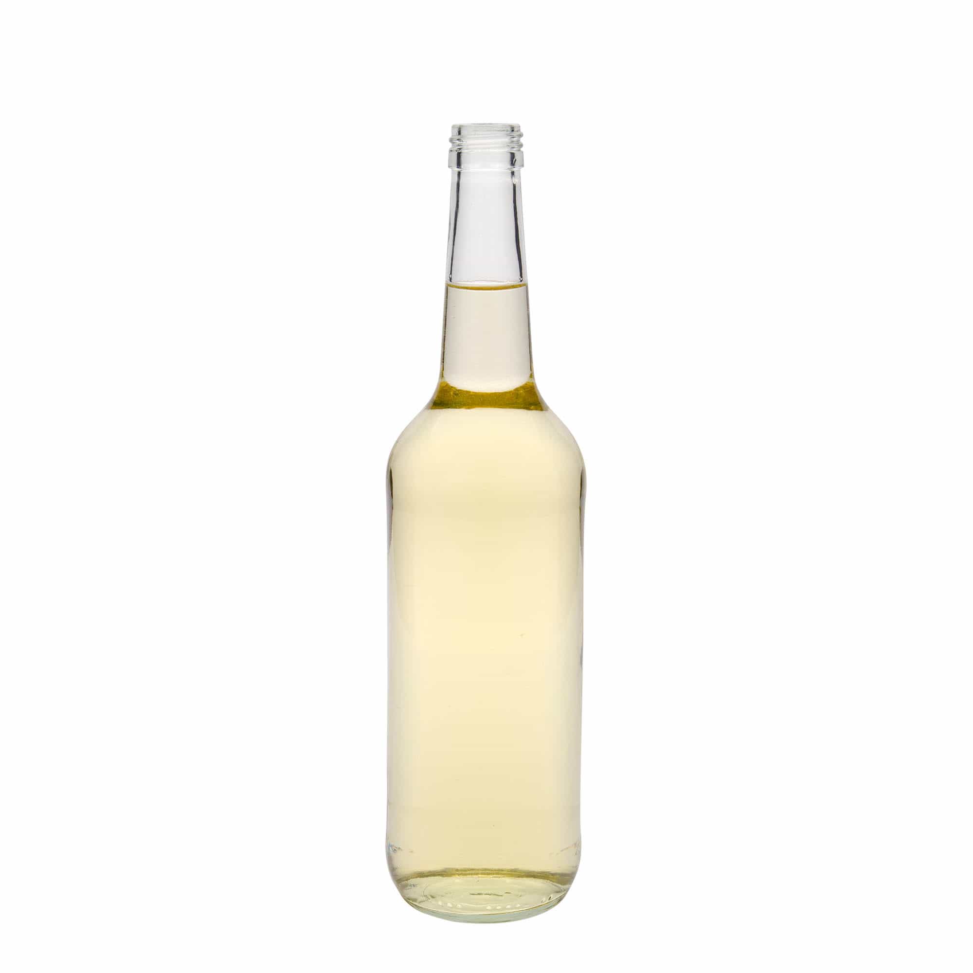 700 ml lasipullo suorakauluksella, suuaukko: PP 28