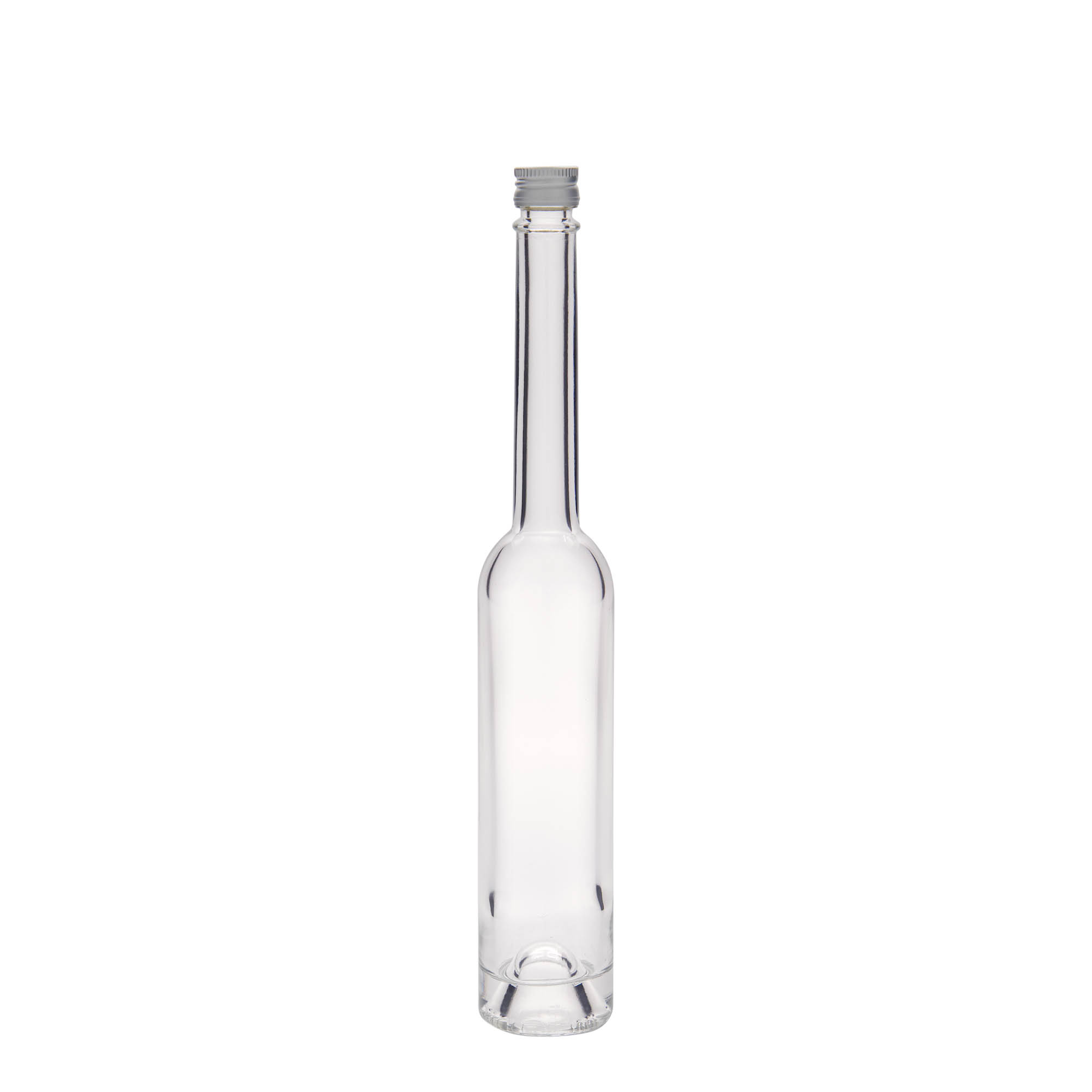 100 ml lasipullo 'Platina', suuaukko: PP 18
