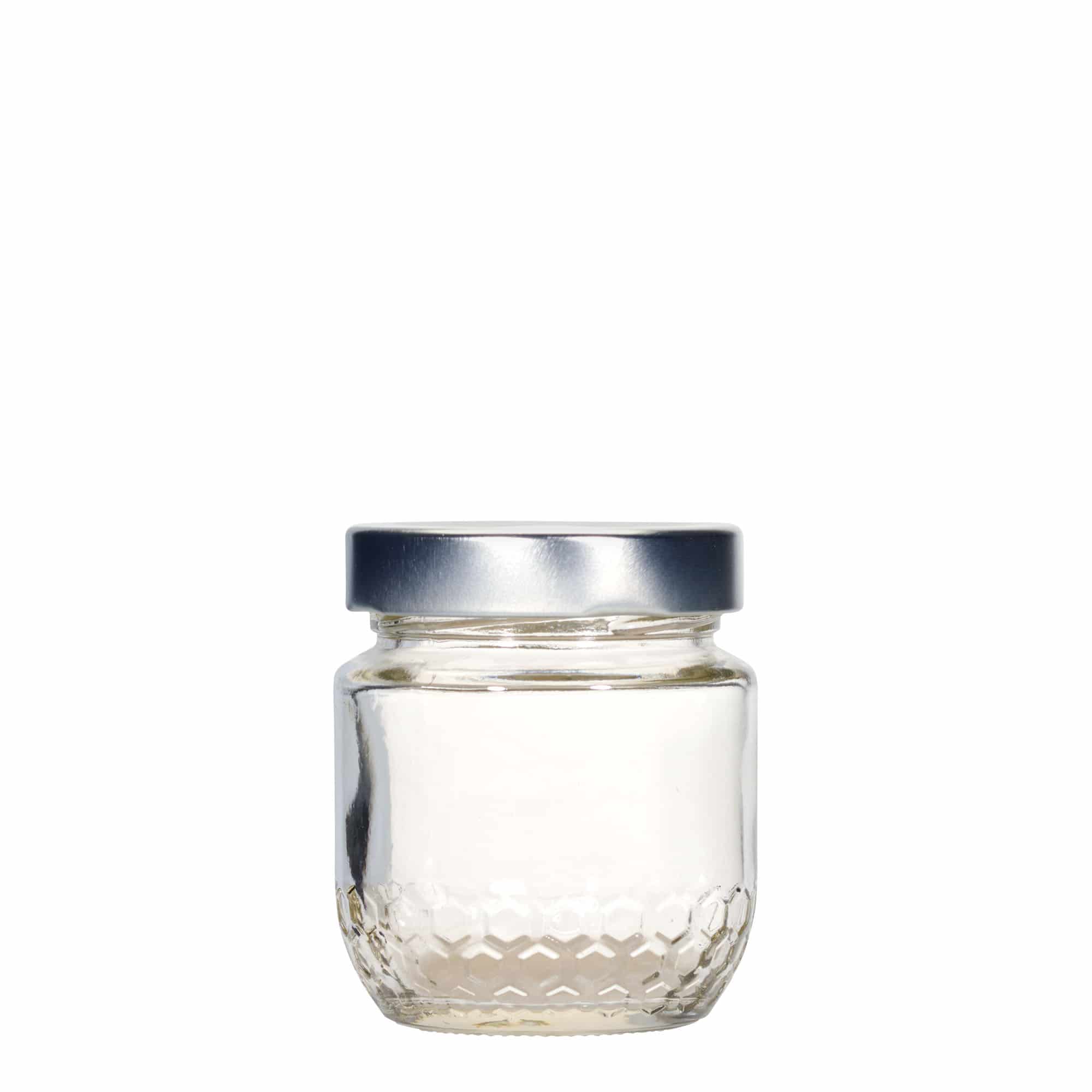 212 ml hunajapurkki ”Maja”, suuaukon tyyppi: Deep-Twist-off (DTO 63)