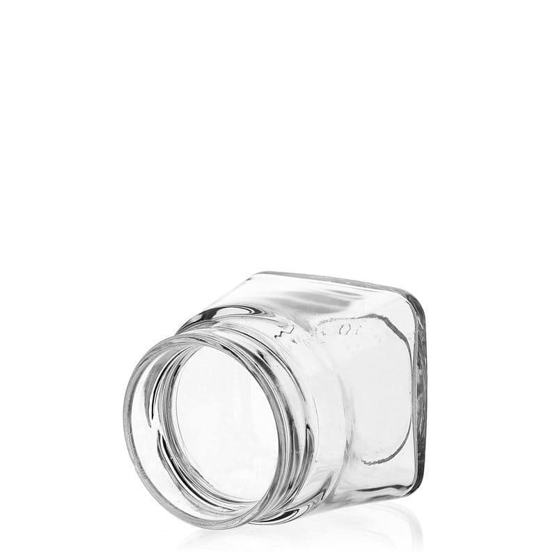 106 ml nelikulm. lasi 'Luxor', suu: Deep-Twist-Off (DTO 58)