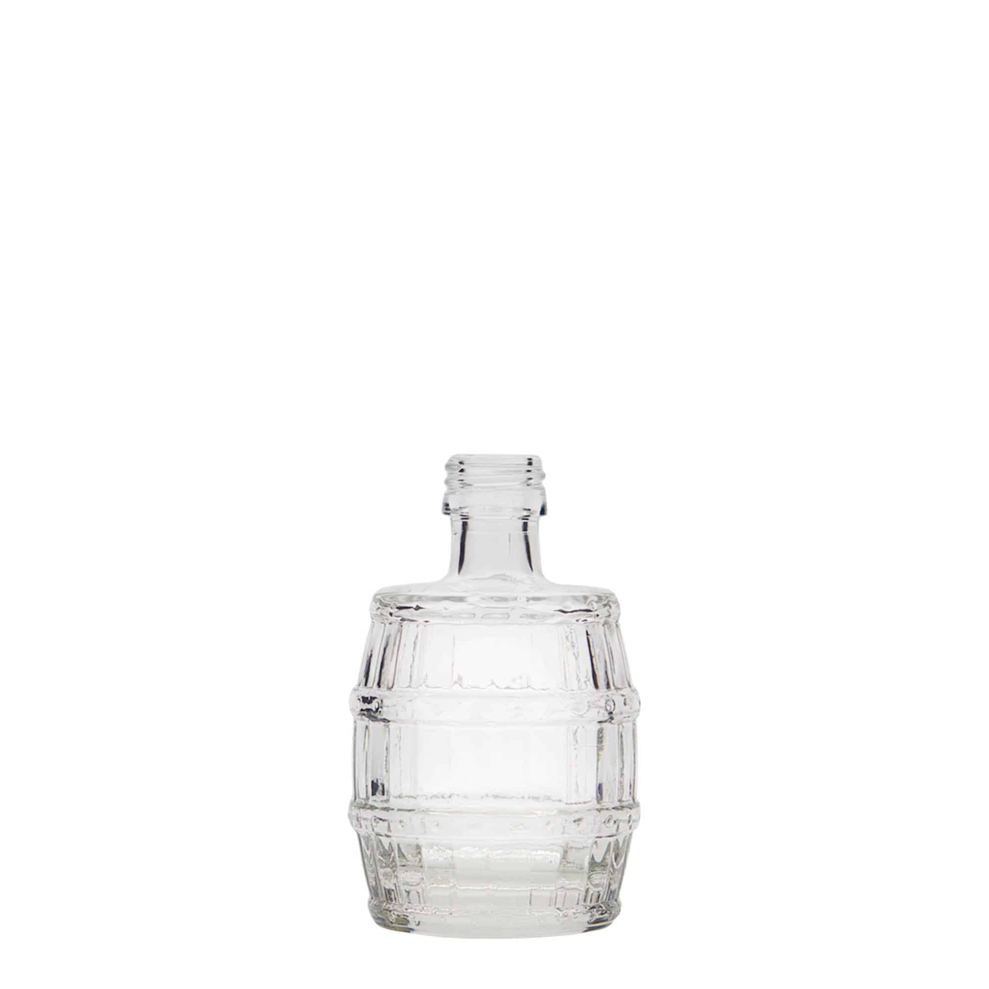 50 ml lasipullo 'Tynnyri', suu: PP 18