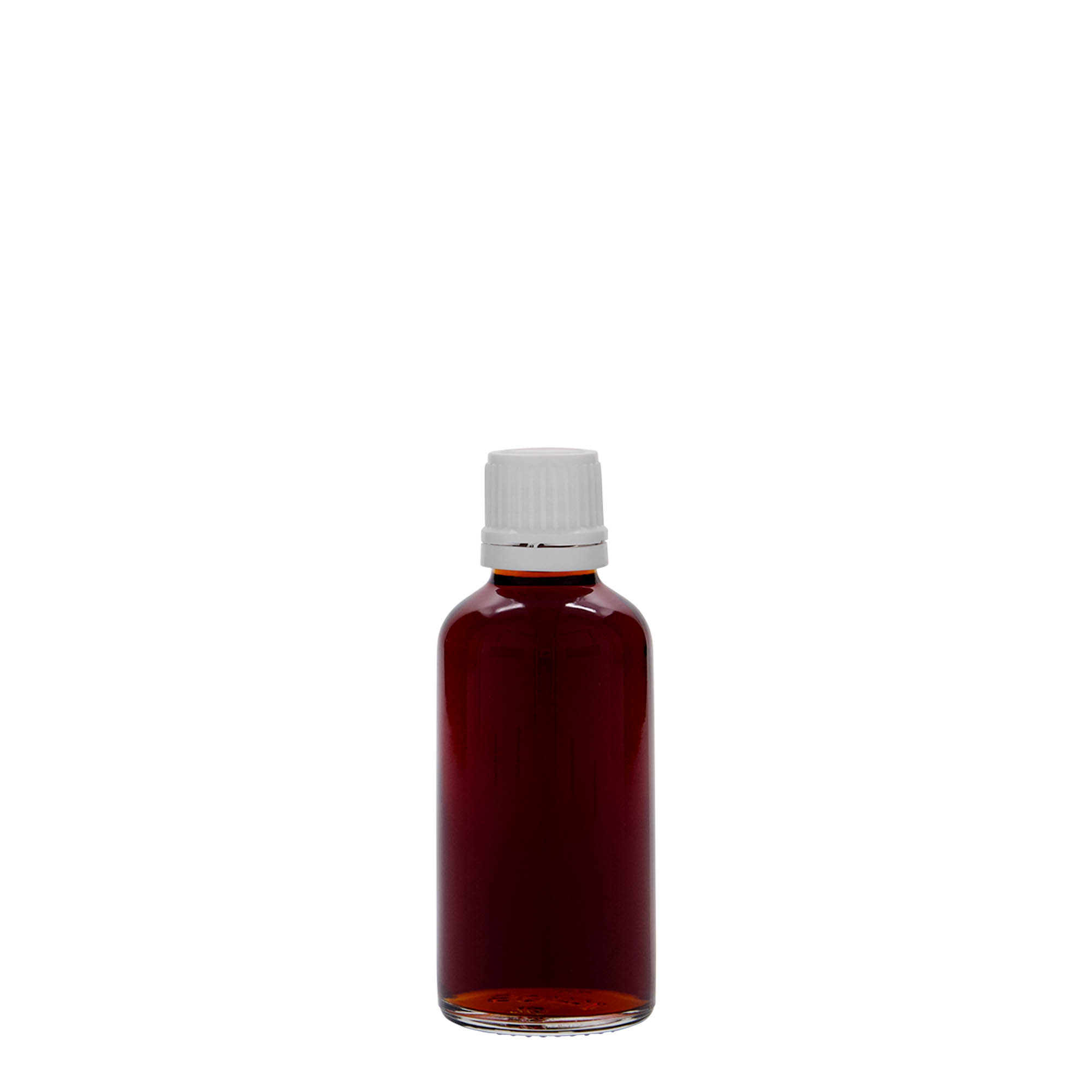 50 ml lääkepullo, lasia, suuaukko: DIN 18