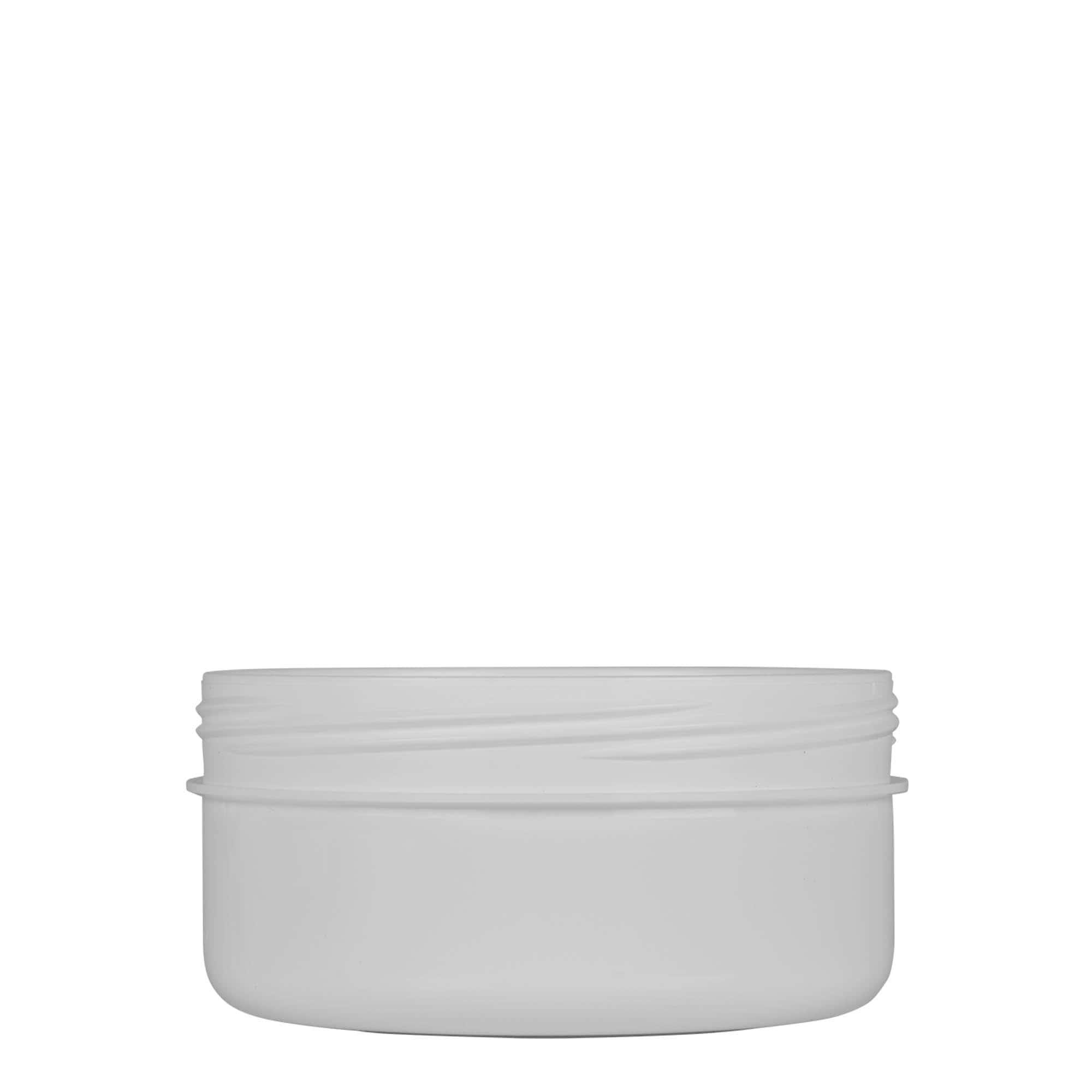 250 ml muovirasia 'White Line', PP, valk., suu: Kierrekorkki 250 ml muovirasia 'White Line', PP, valk., suu: Kierrekorkki