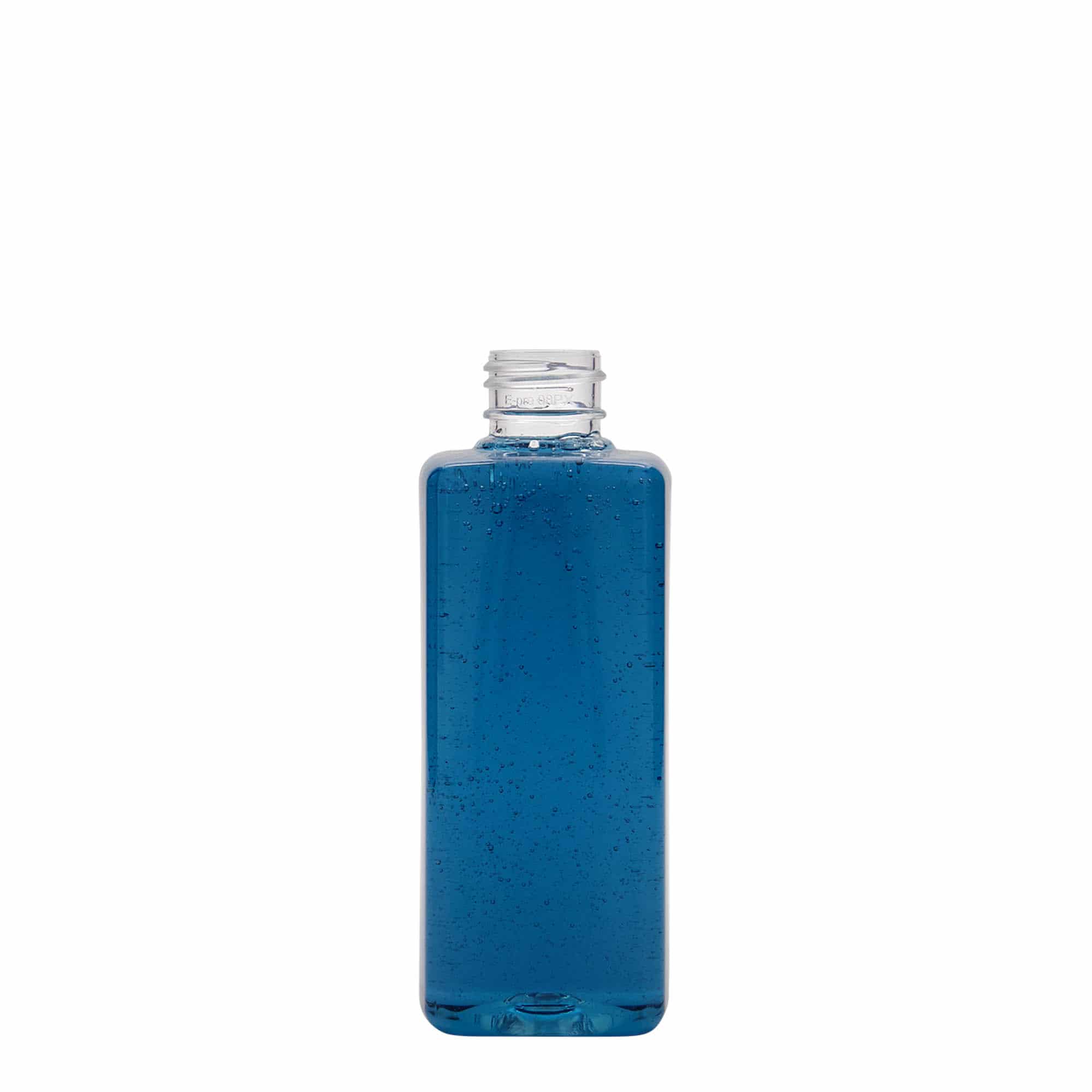 200 ml PET-pullo 'Karl', neliö, muovi, suu: 24/410