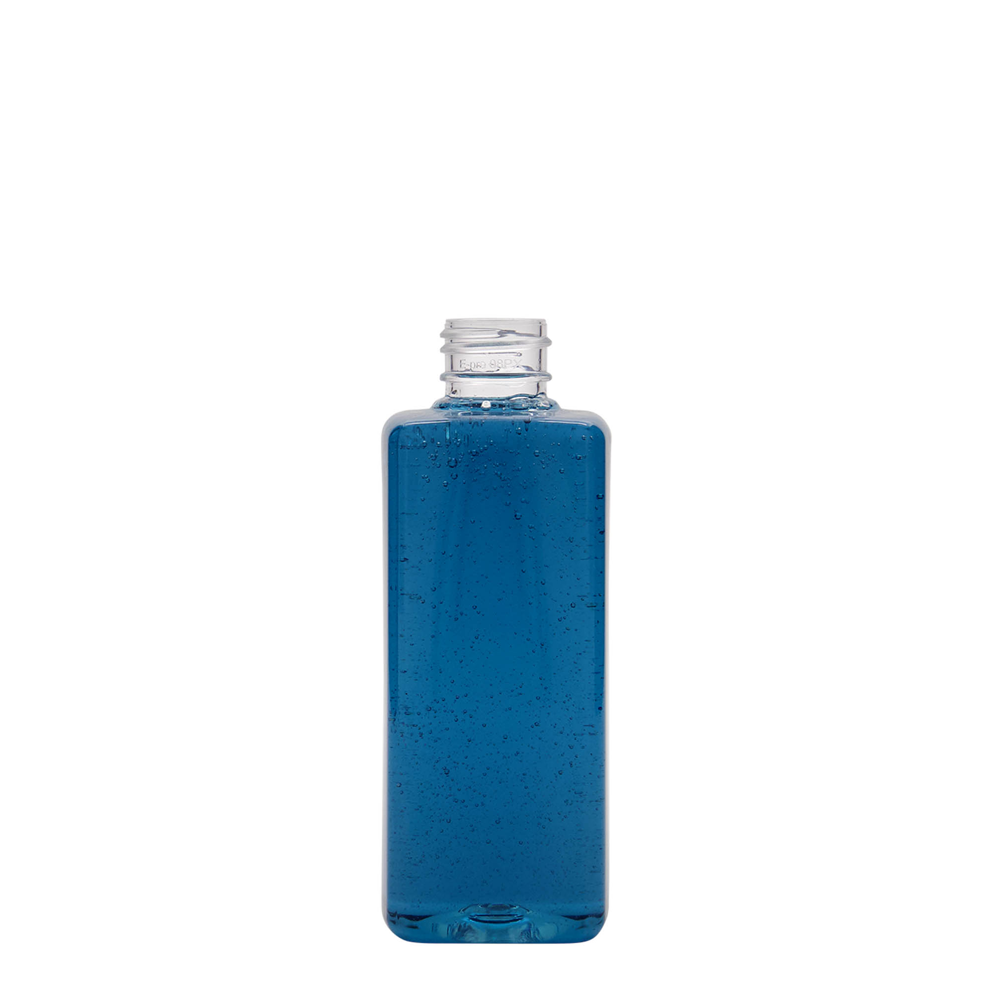 200 ml PET-pullo 'Karl', neliö, muovi, suuaukko: 24/410