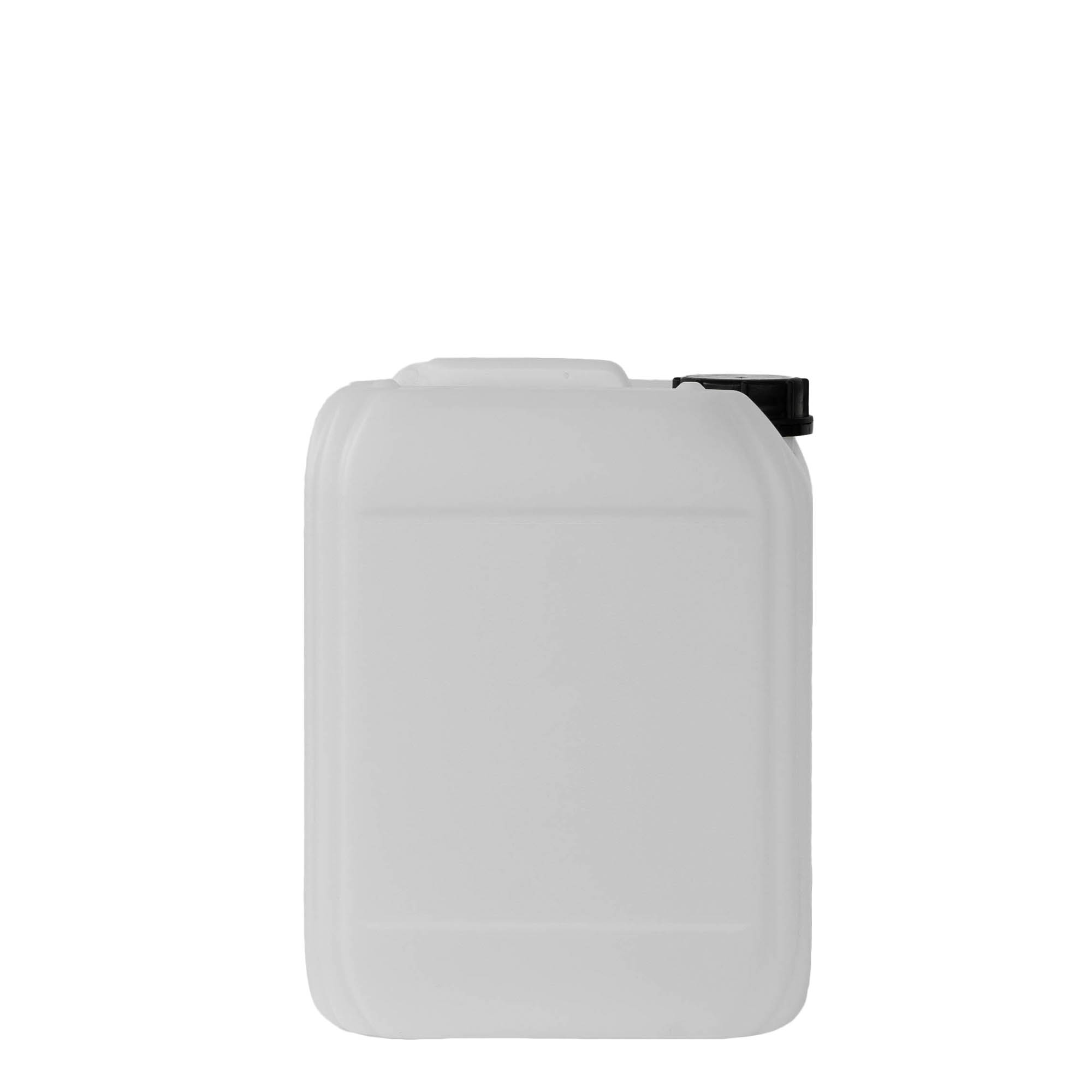 10 l kanisteri, suorakaide, HDPE-muovi, luonnonväri, suuaukon koko: ND 55