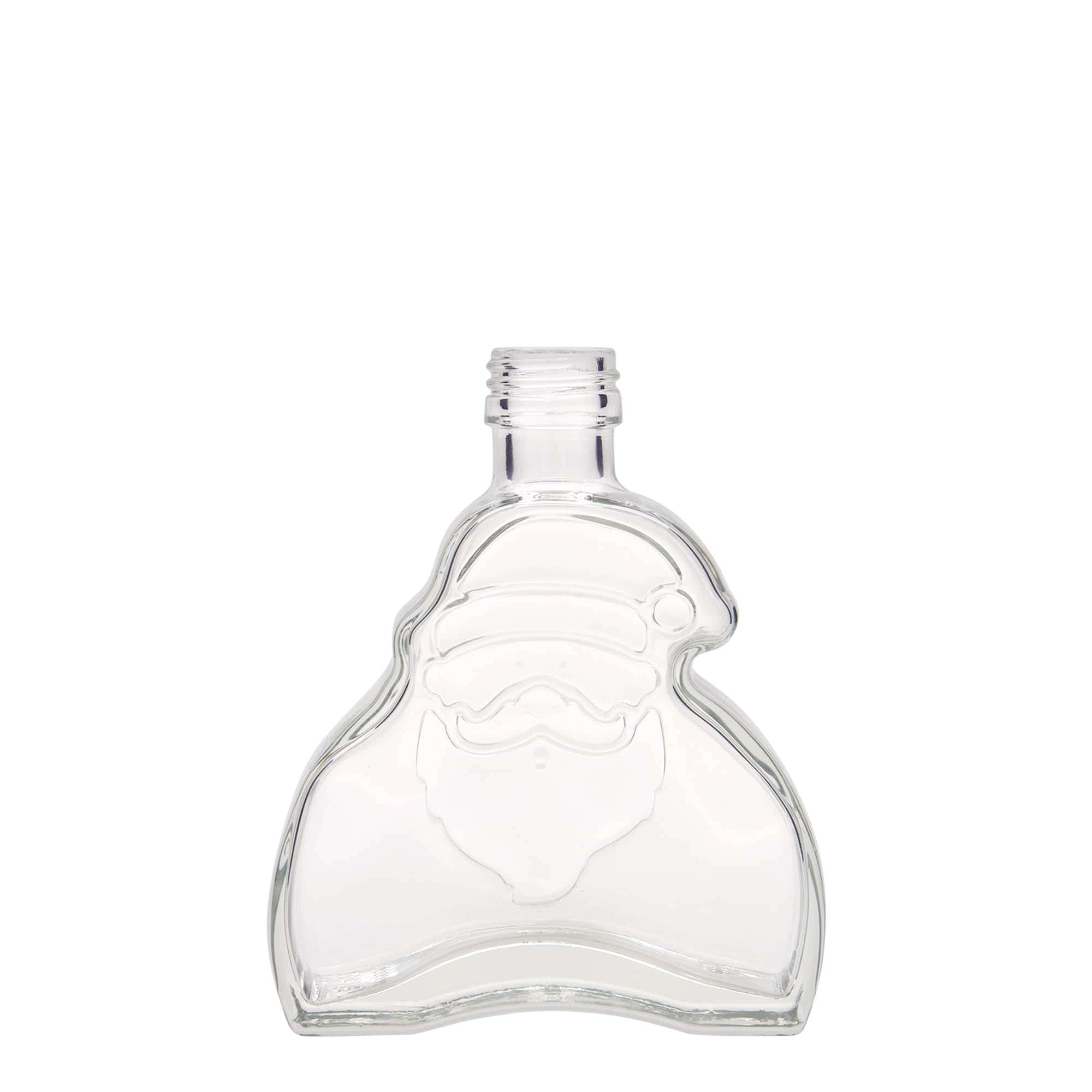 200 ml lasipullo 'Joulupukki', suuaukko: PP 28