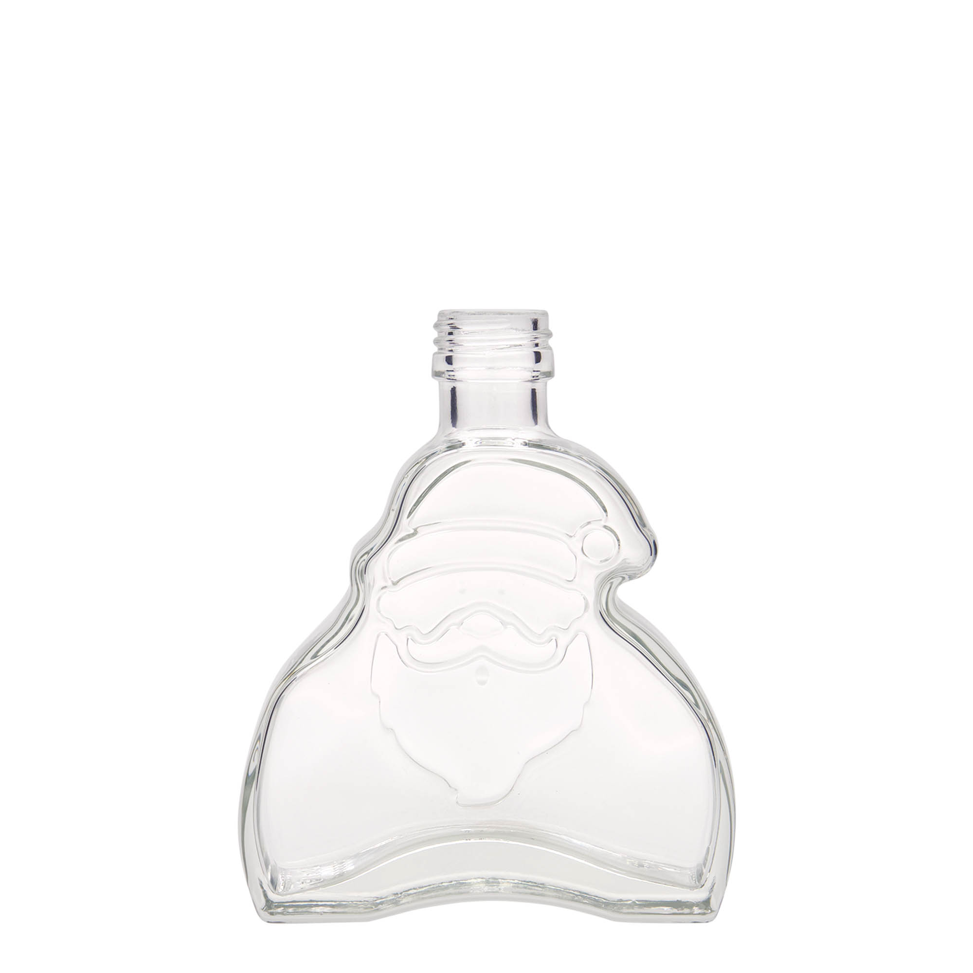 200 ml lasipullo ”Joulupukki”, suuaukko: PP 28