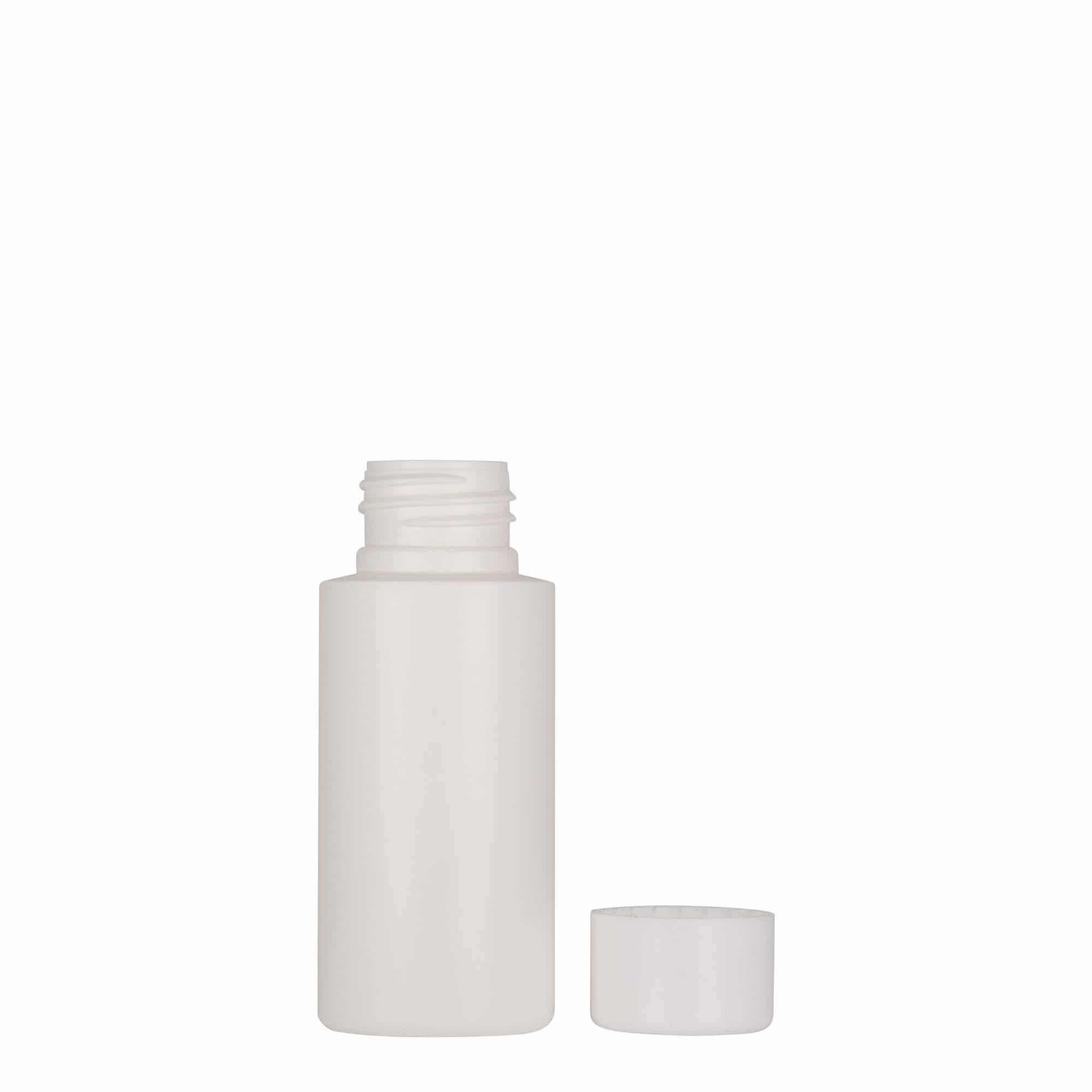 50 ml muovipullo 'Pipe', HDPE, valk., suu: 24/410