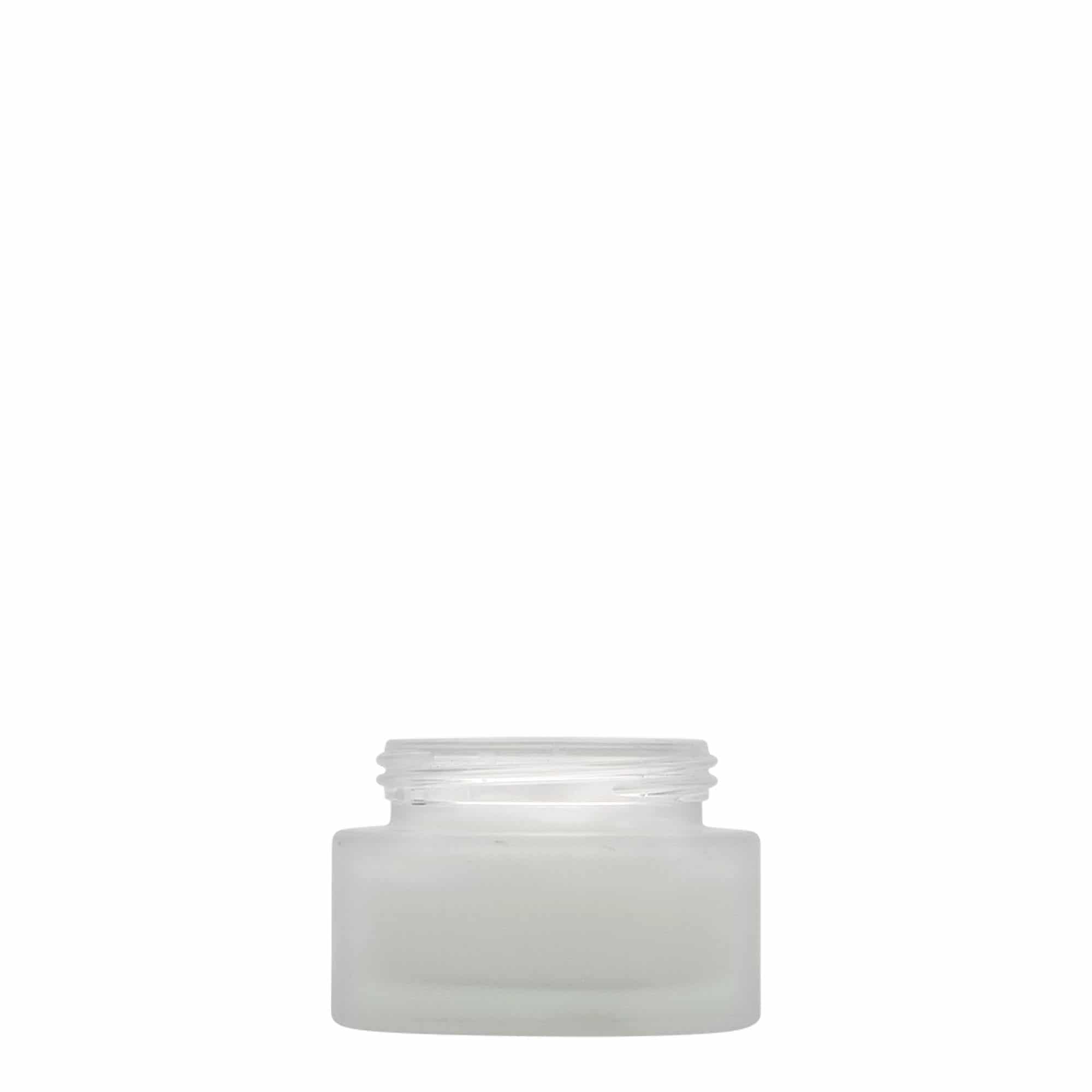 30 ml purkki 'Platin Edition', lasia, huurrettu, suuaukko: ruuvikorkki 30 ml purkki 'Platin Edition', lasia, huurrettu, suuaukko: ruuvikorkki