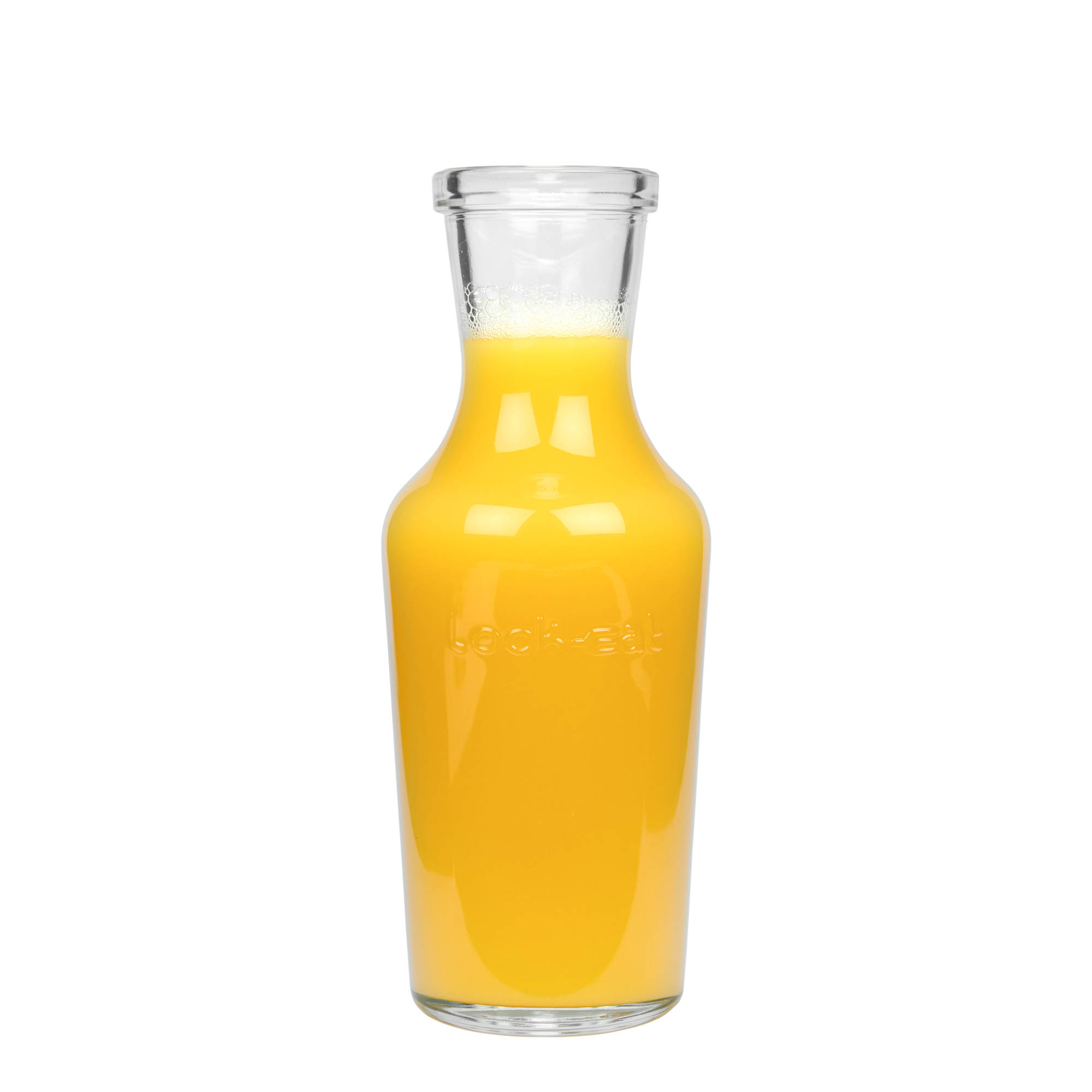 1000 ml lasikarahvi 'Lock-Eat', suu: patenttikorkki
