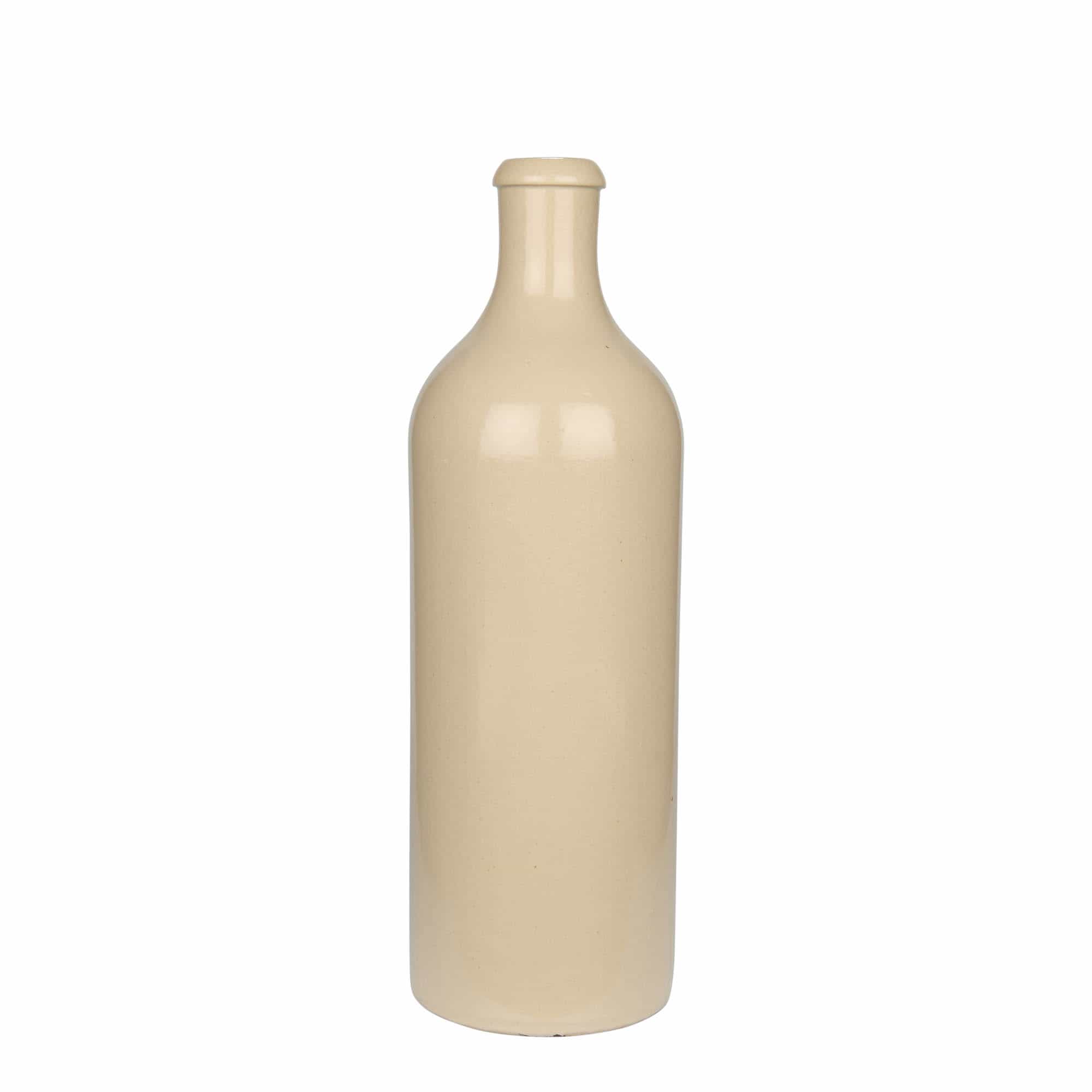 750 ml savituoppi, keraaminen, beige, suu: korkki 750 ml savituoppi, keraaminen, beige, suu: korkki
