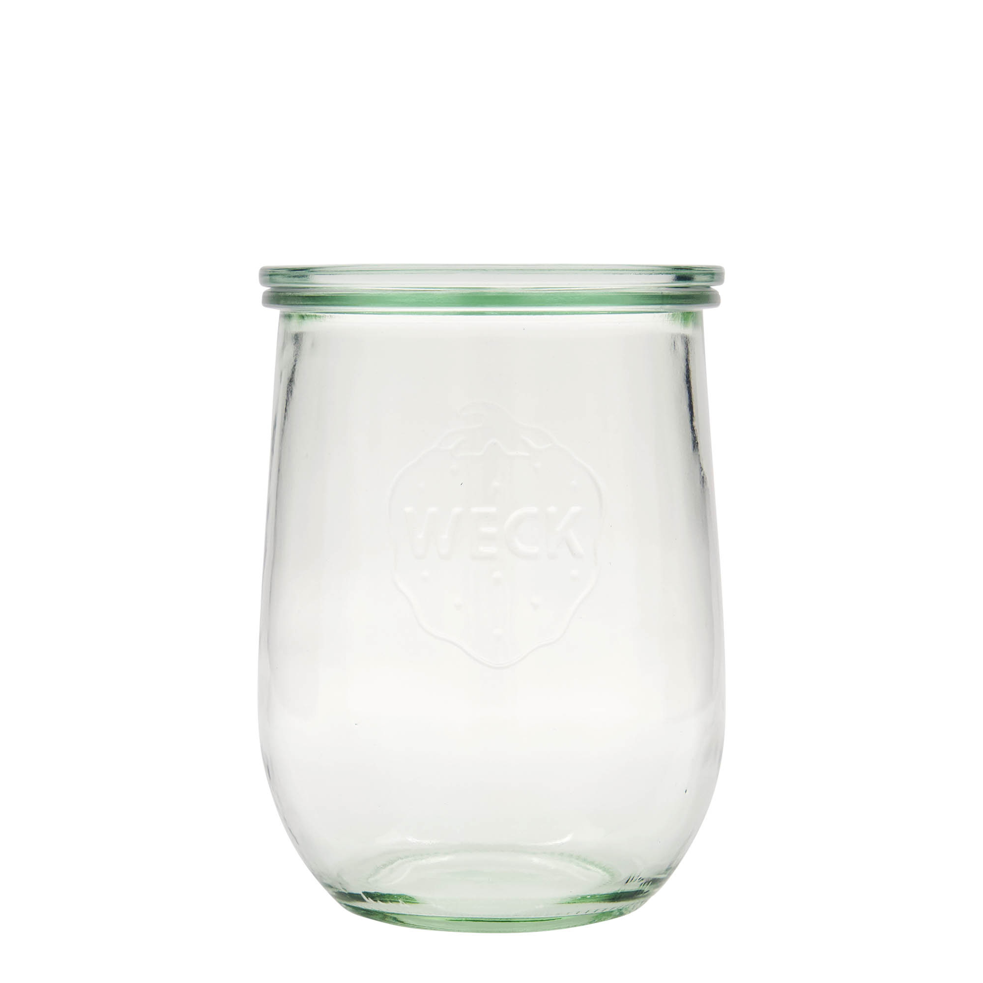 1.050 ml WECK-tulppalasi #, suuaukko: pyöreä reuna 1.050 ml WECK-tulppalasi #, suuaukko: pyöreä reuna