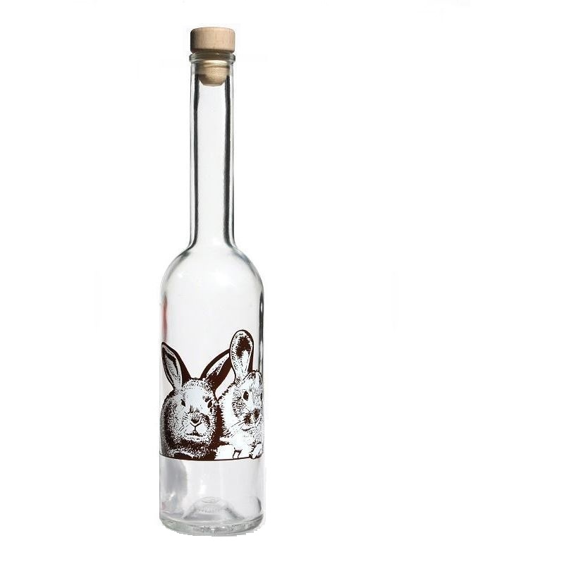500 ml lasipullo 'Opera', kuvio: kani, suuaukko: korkki