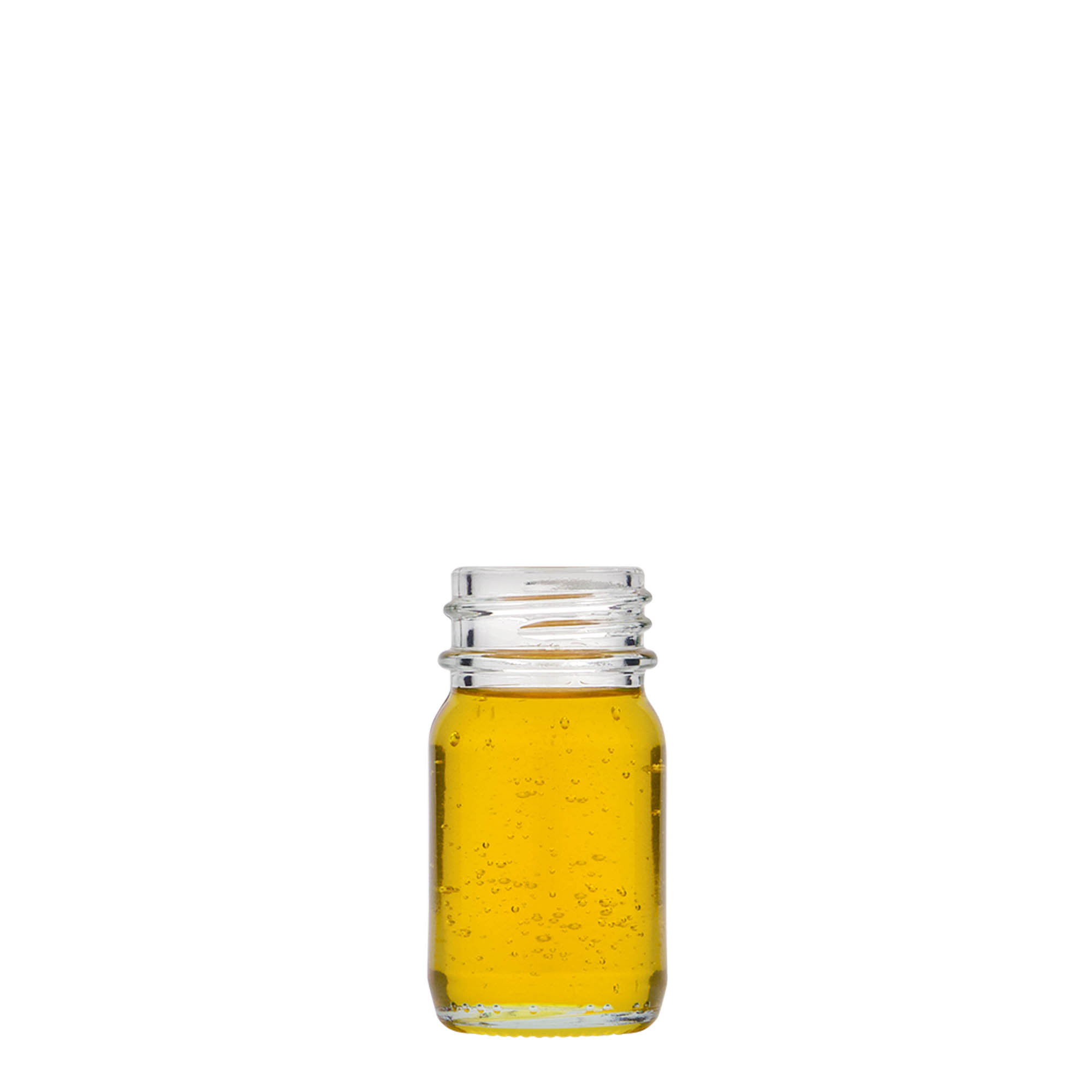 30 ml leveäkaul. lasipurkki, suu: DIN 32