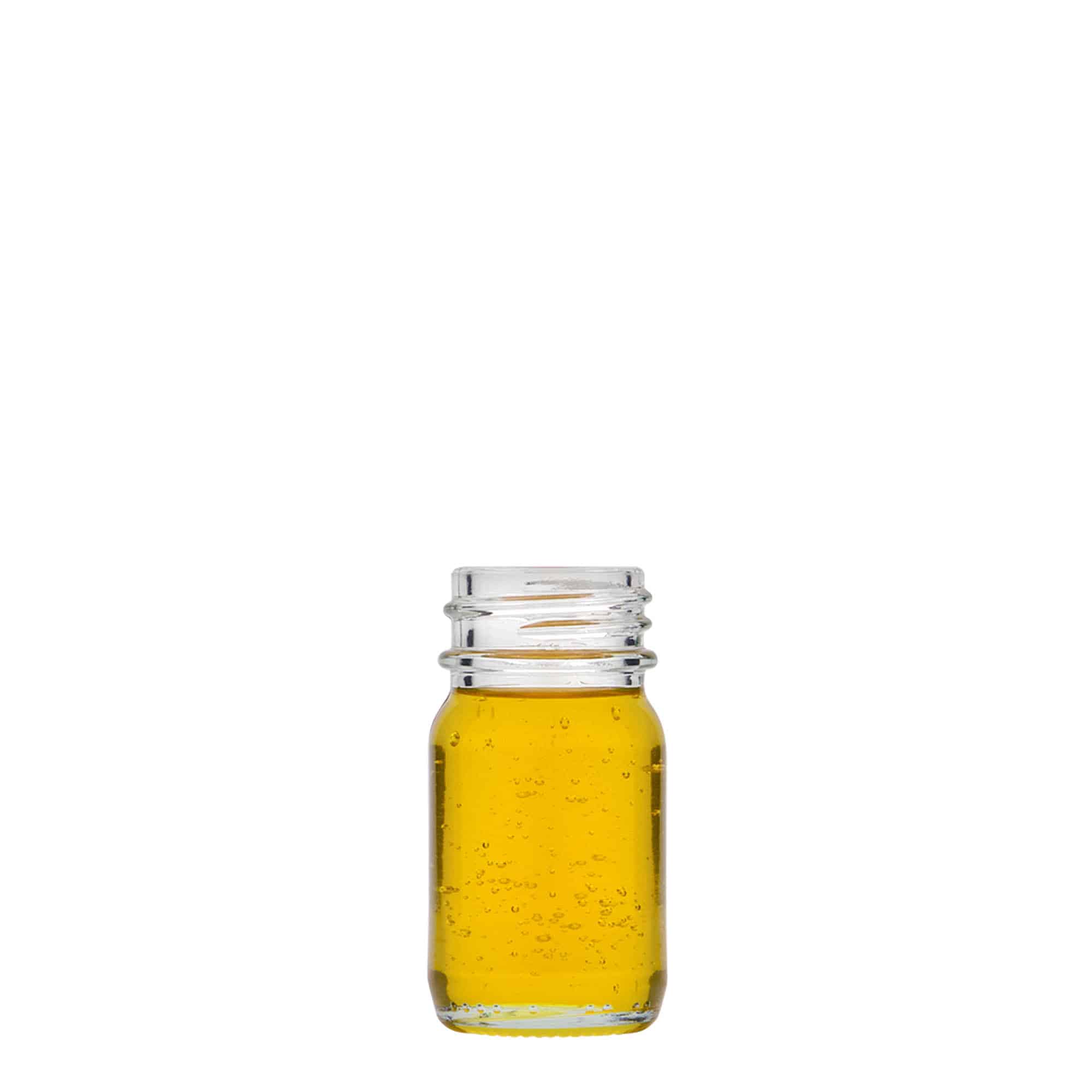 30 ml leveäkaul. lasipurkki, suu: DIN 32