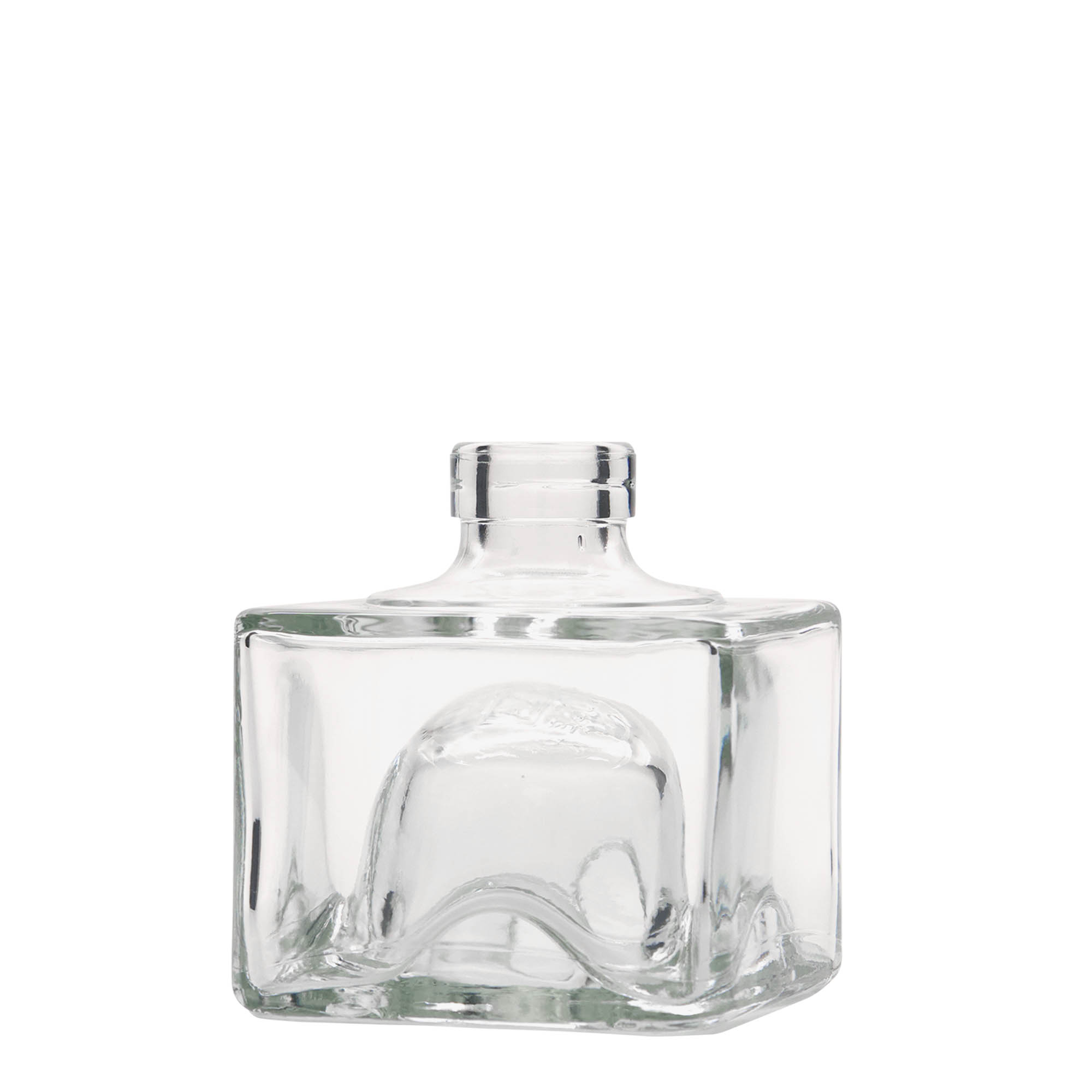200 ml lasipullo 'Cocolores', nelikulmainen, suuaukko: korkki