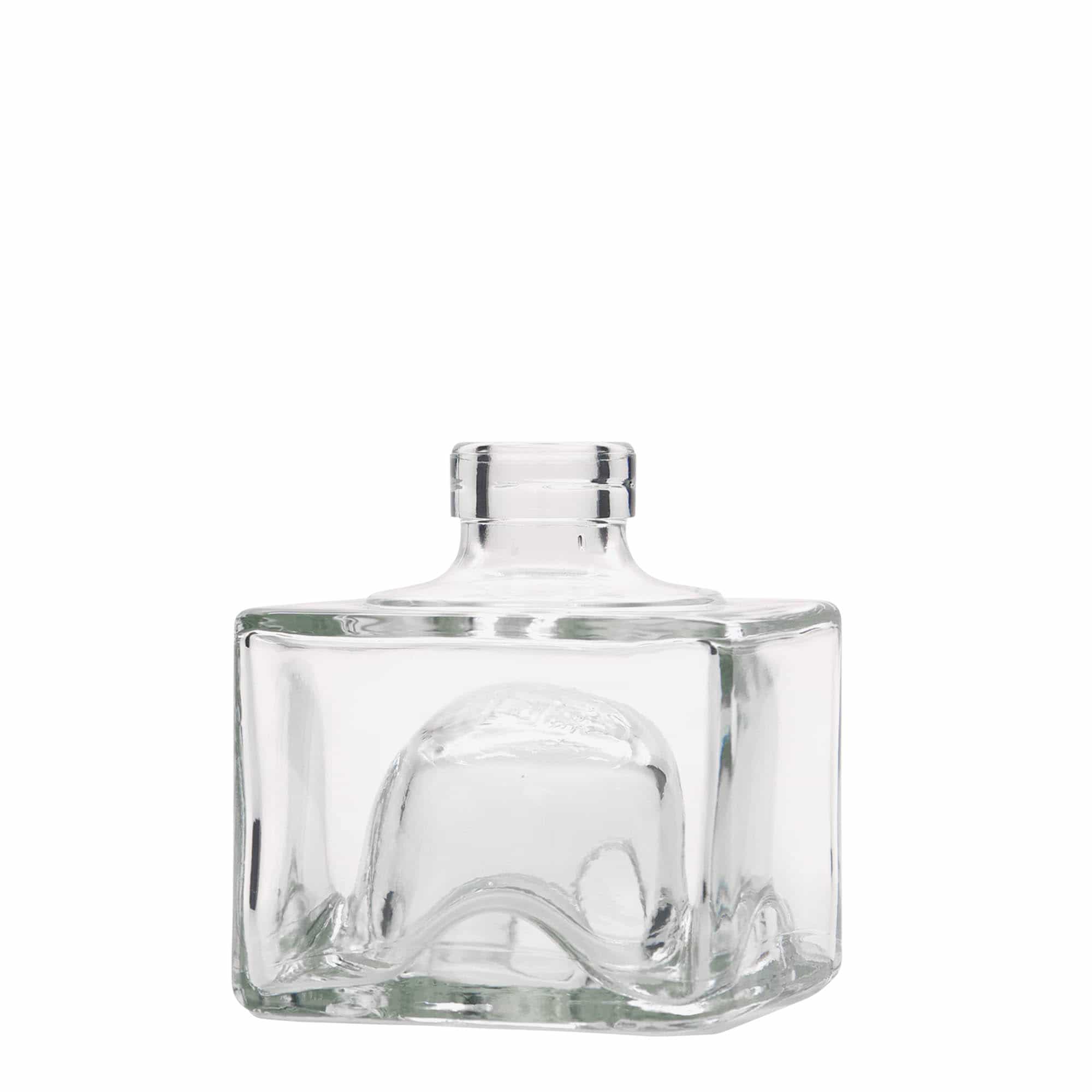 200 ml lasipullo 'Cocolores', nelikulmainen, suuaukko: korkki