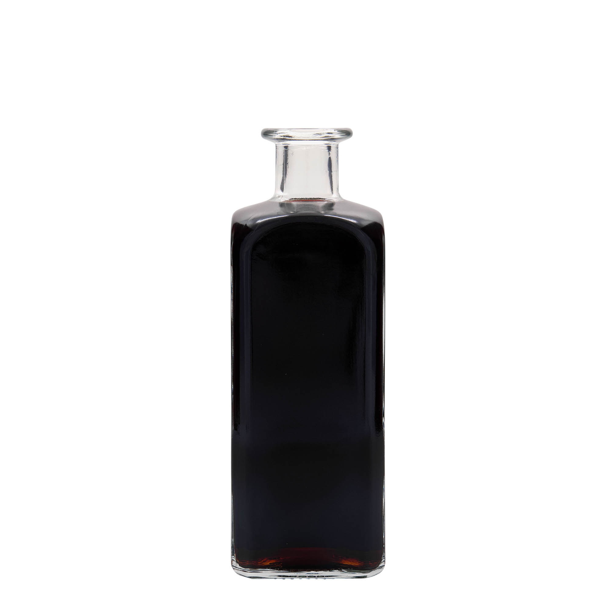 500 ml lasipullo Apotheker Carré, nelikulmainen, suuaukko: korkki