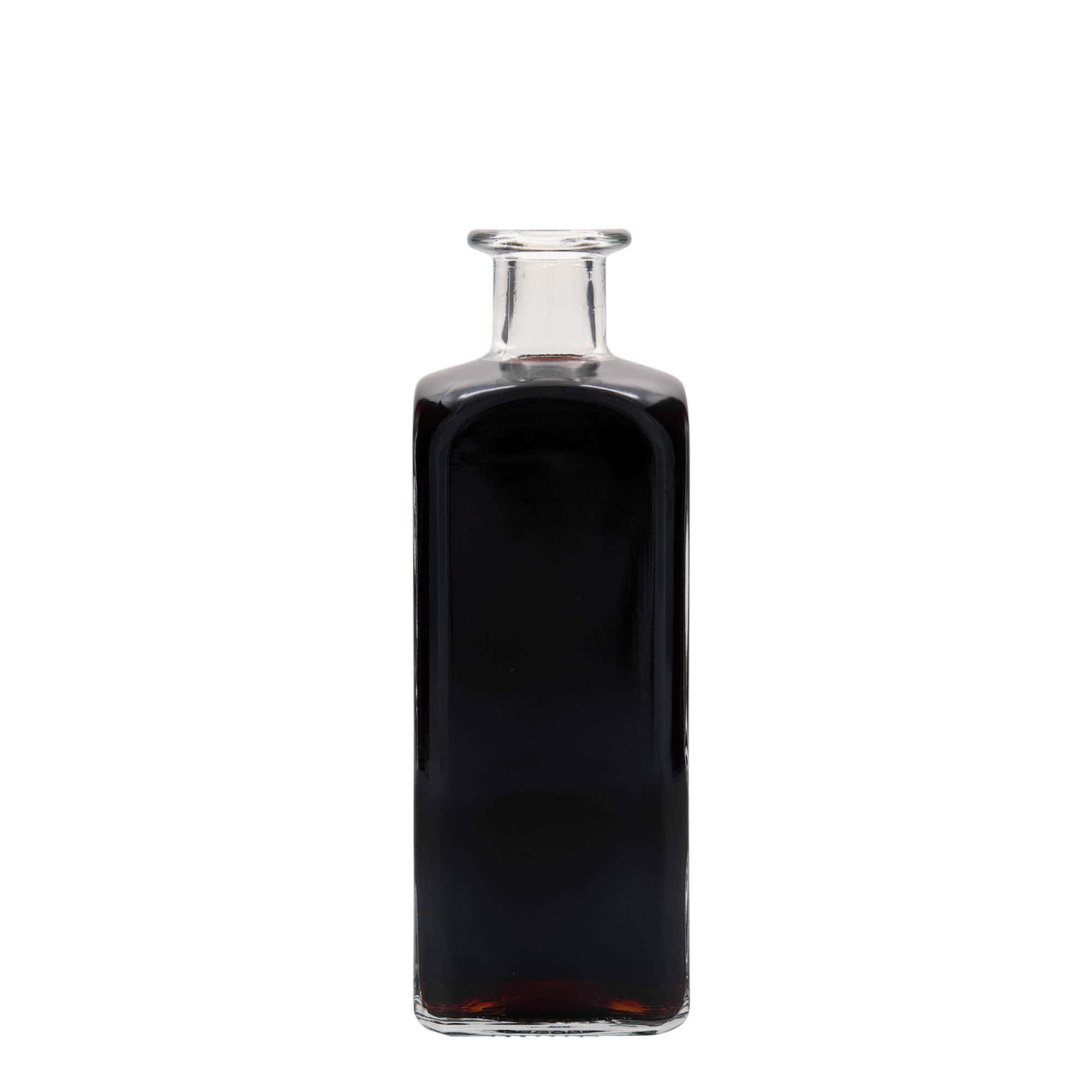 500 ml lasipullo Apotheker Carré, nelikulmainen, suuaukko: korkki