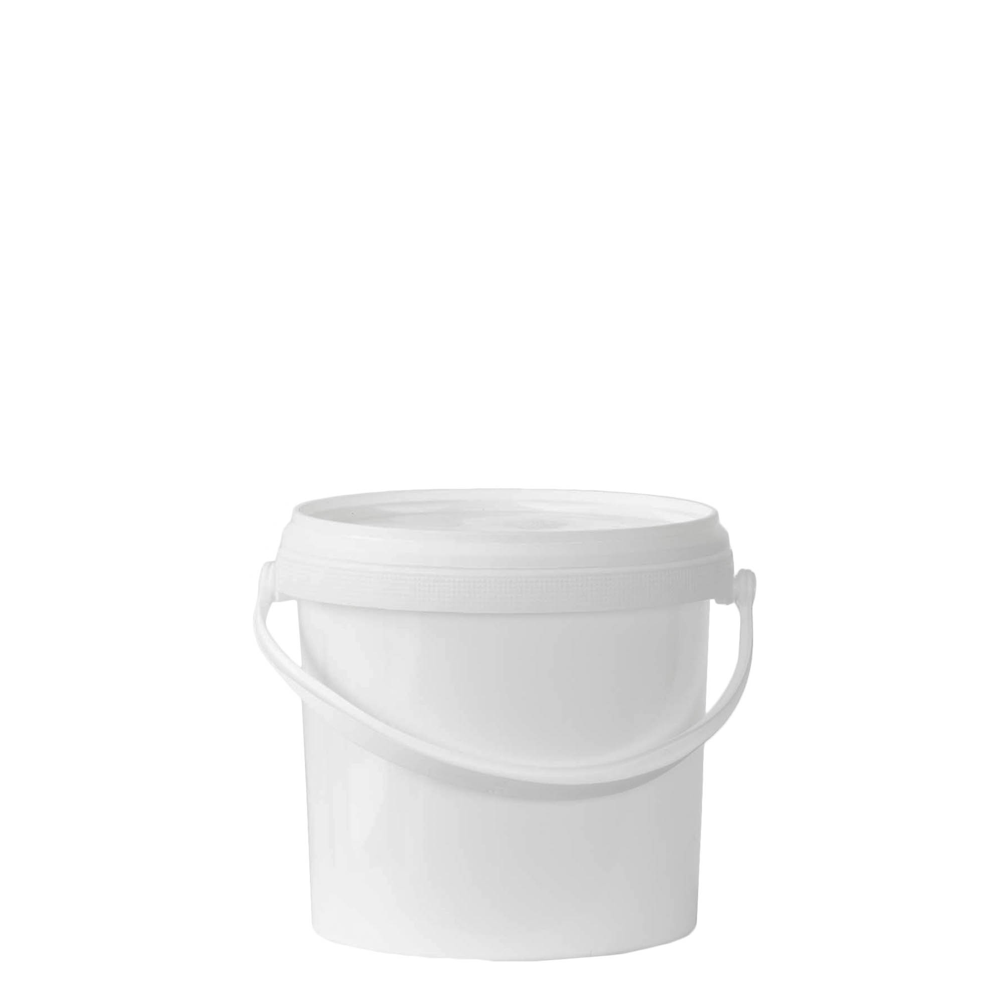 2,5 l ämpäri, PP-muovi, valkoinen 2,5 l ämpäri, PP-muovi, valkoinen