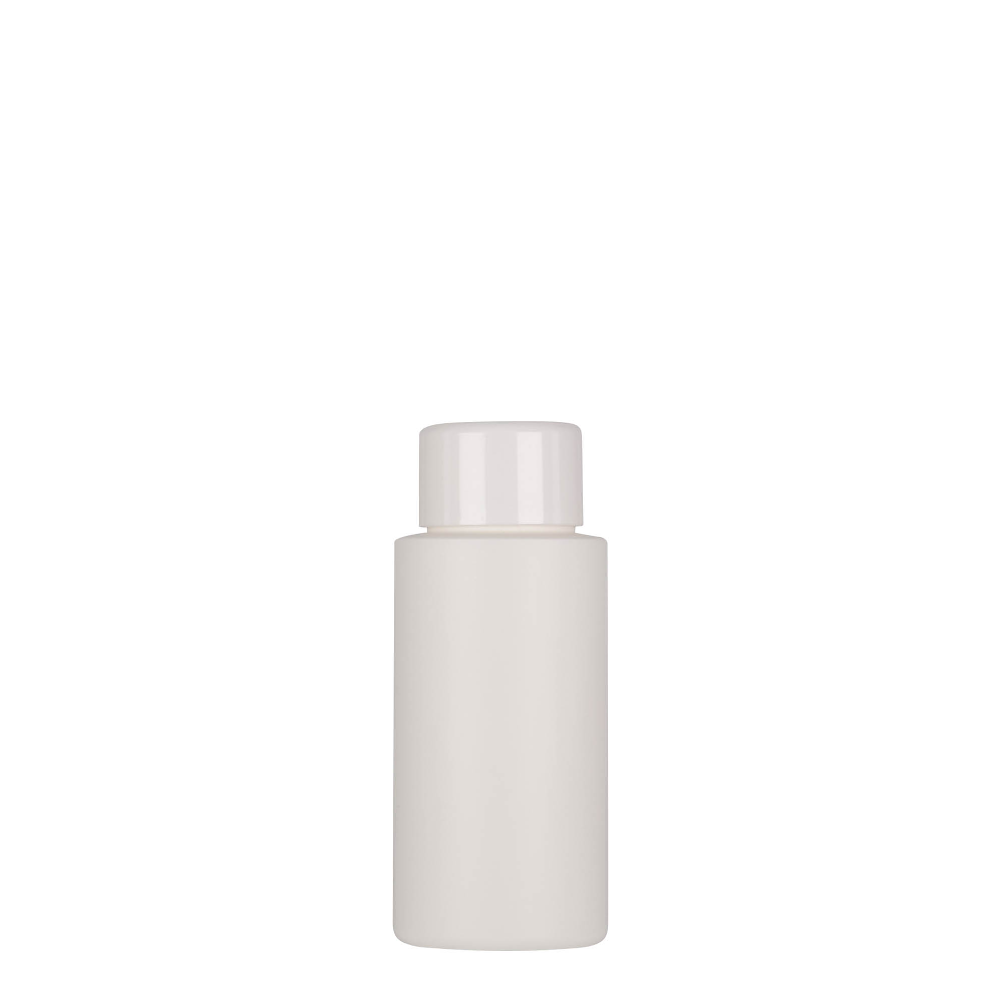 50 ml muovipullo 'Pipe', HDPE, valkoinen, suuaukko: 24/410 50 ml muovipullo 'Pipe', HDPE, valkoinen, suuaukko: 24/410