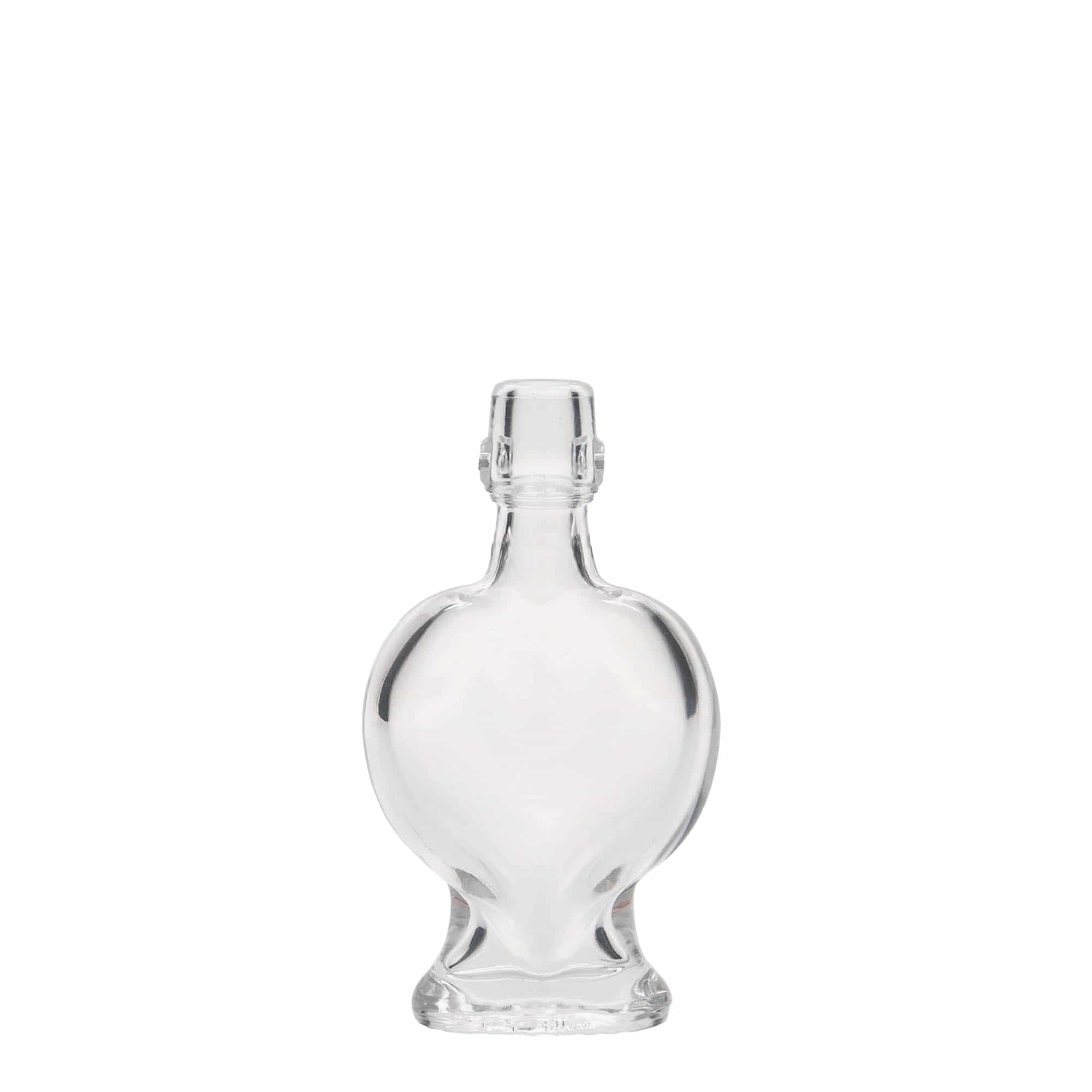 40 ml lasipullo 'Sydän', suuaukko: peltisuljin