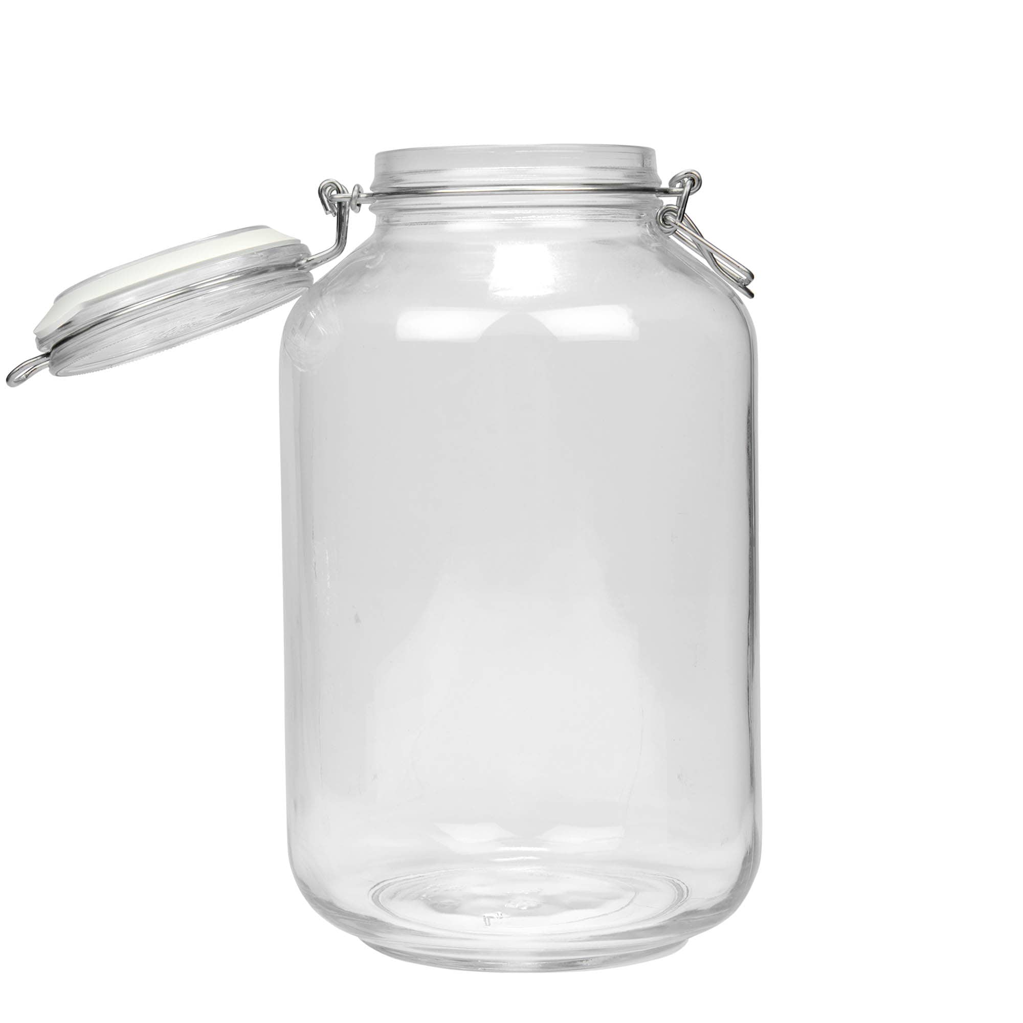 4 000 ml Fido-lasipurkki metalliklipsikannella, suuaukko: metalliklipsisuljin 4 000 ml Fido-lasipurkki metalliklipsikannella, suuaukko: metalliklipsisuljin