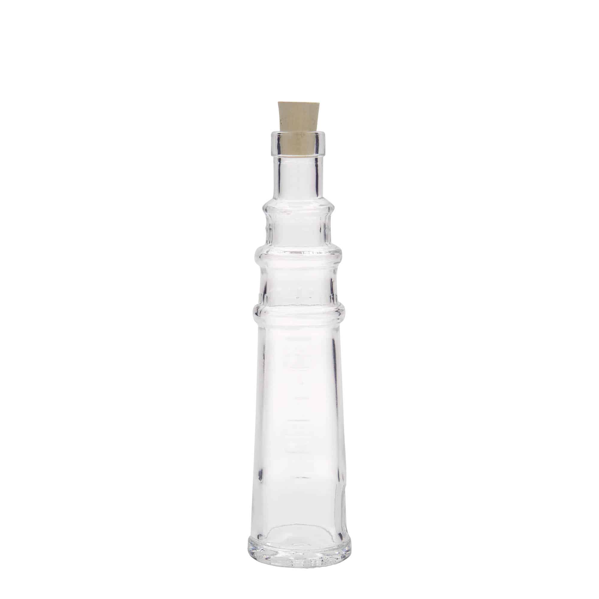 100 ml lasipullo 'Majakka', suu: korkki
