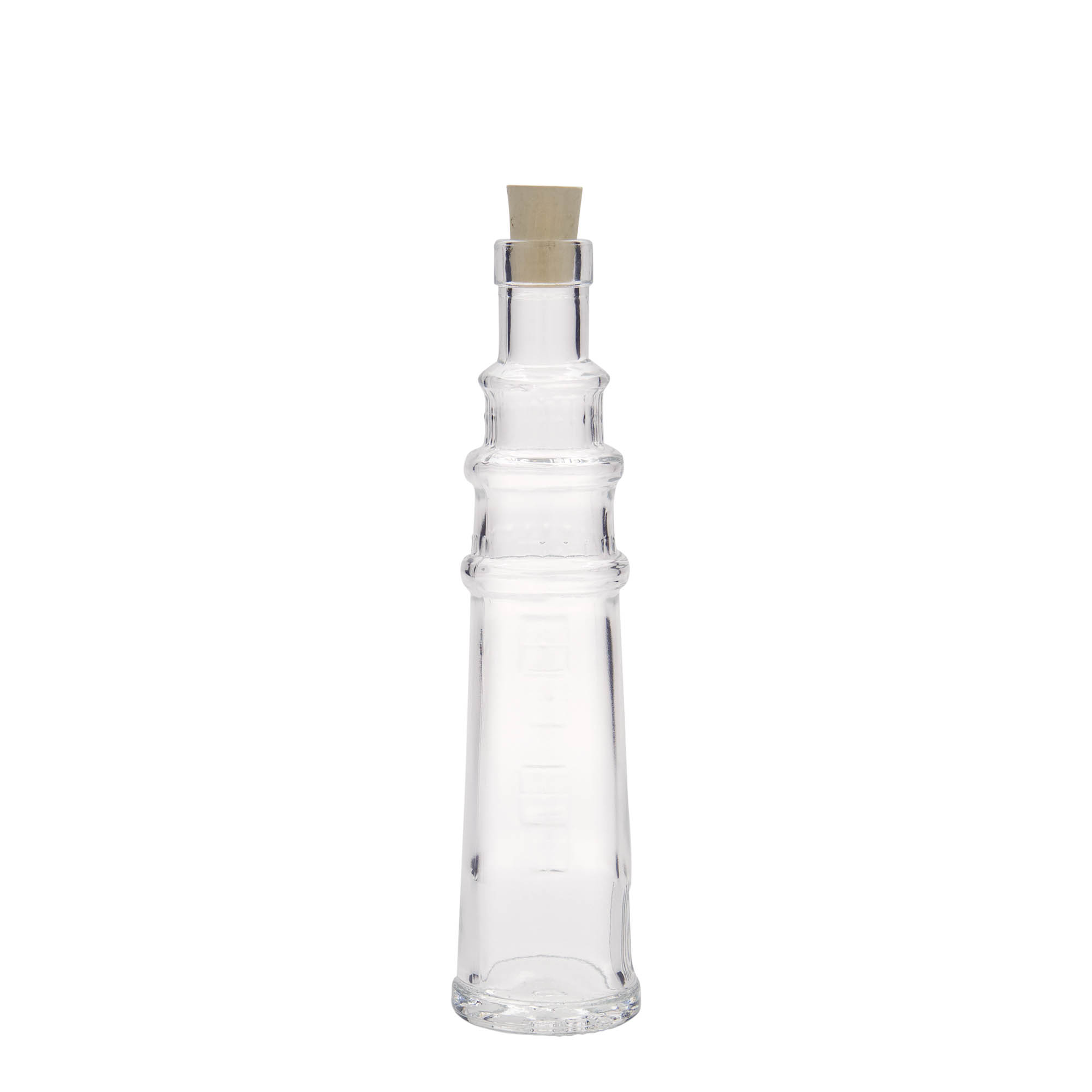 100 ml lasipullo 'Majakka', suuaukko: korkki