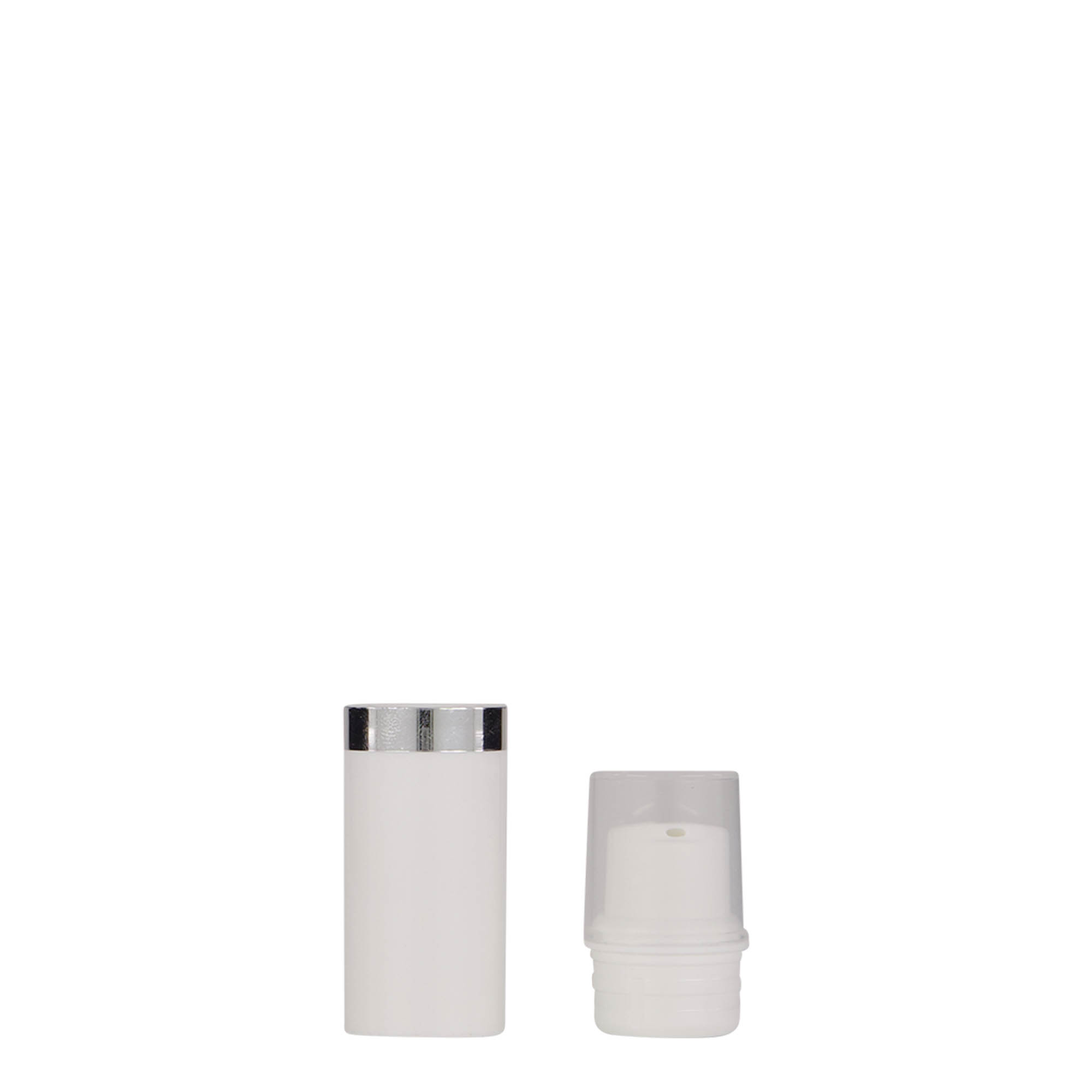 5 ml Airless-annostelija 'Nano', PP-muovia, valkoinen