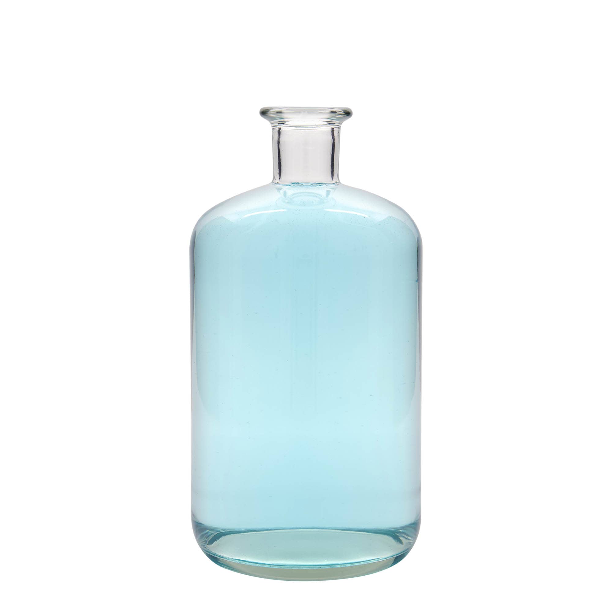 1.500 ml lasipullo apteekkarille, suuaukko: korkki 1.500 ml lasipullo apteekkarille, suuaukko: korkki