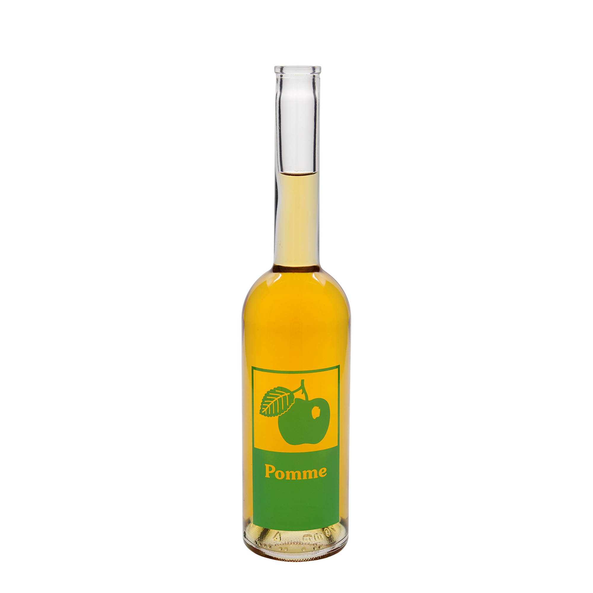 500 ml lasipullo 'Opera', kuvio: Omena, suuaukko: korkki