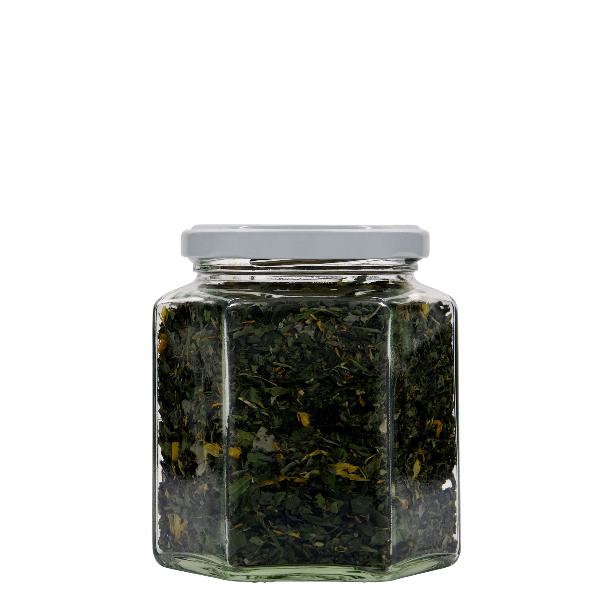 390 ml kuusikulmainen lasi, suuaukko: Twist-Off (TO 70)