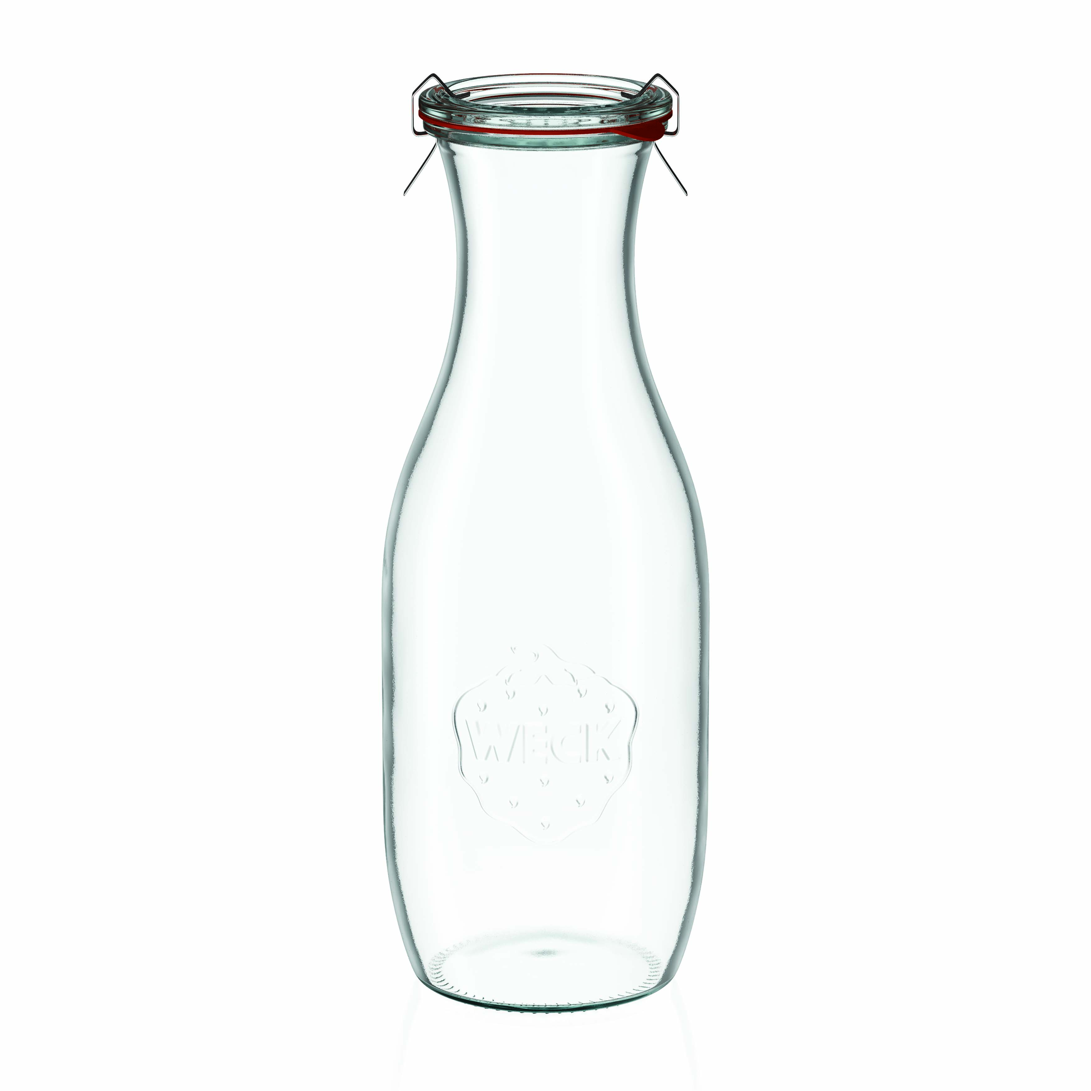 1 000 ml WECK-mehupullo #, suuaukko: pyöreä reuna 1 000 ml WECK-mehupullo #, suuaukko: pyöreä reuna