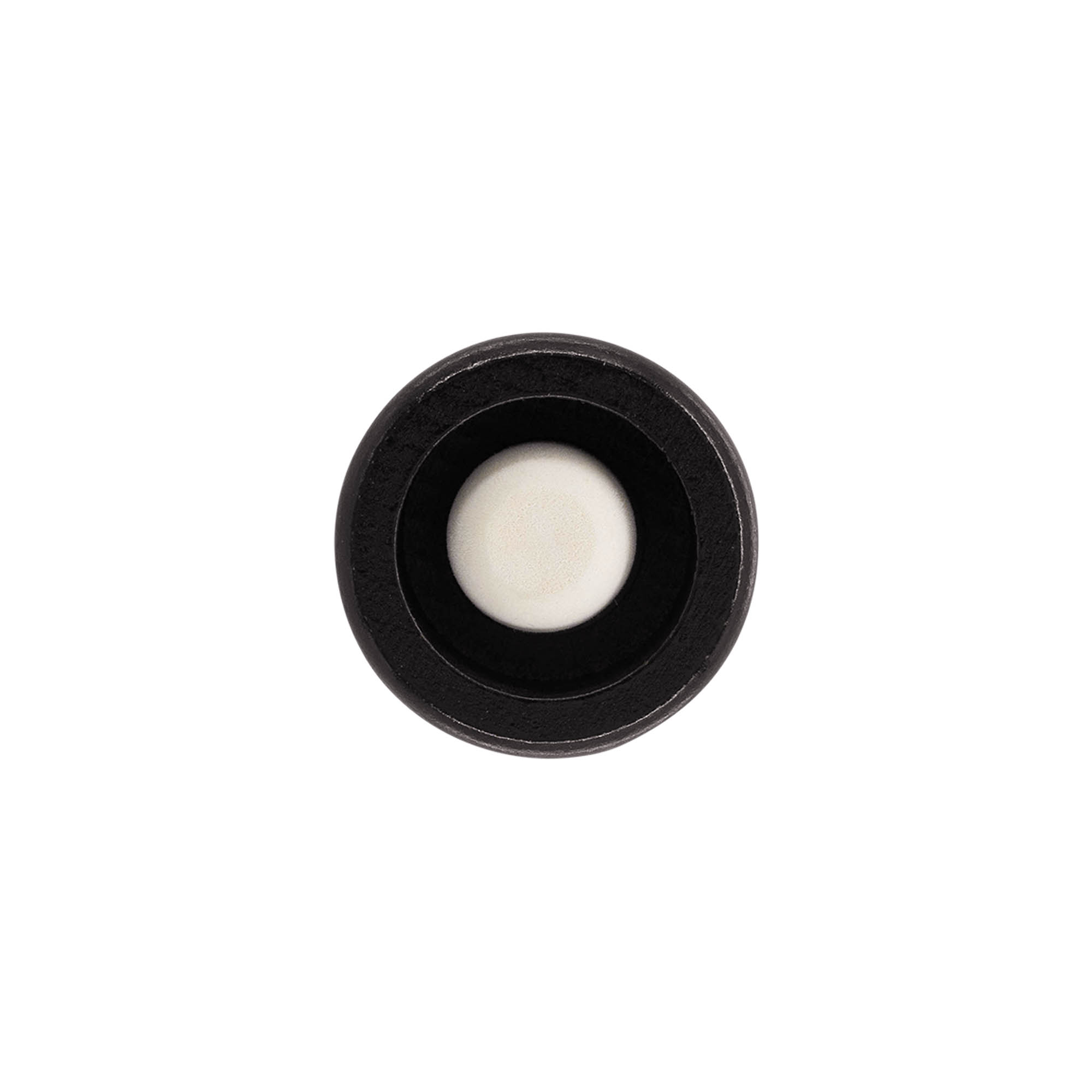 Kahvakorkki 19 mm "Meloni", puu/PE, musta, suulle: korkki Kahvakorkki 19 mm "Meloni", puu/PE, musta, suulle: korkki